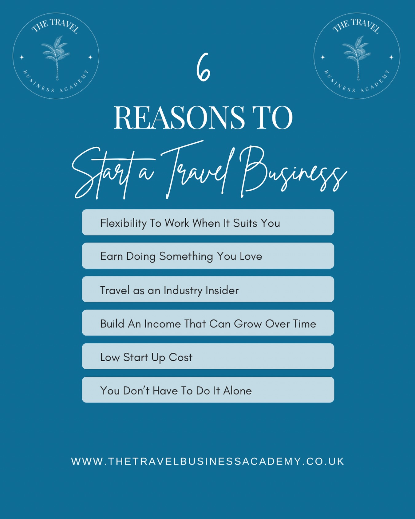 6 reasons so many people are choosing to start a travel business ✨
Not because it’s ‘easy money’
Not because it’s a get-rich-quick scheme.
But because it offers something most people are craving right now…
✔️ Flexibility around family & life
✔️ An income built around something you actually enjoy
✔️ Access to the travel industry (not just booking holidays, but being part of it)
✔️ A business that can grow with you over time
✔️ A low start-up cost (no shop, no stock, no scary overheads)
✔️ And most importantly… you’re not doing it alone 🤍
We are hosting a free call on Monday where we’ll explain exactly how starting a travel business works, who it’s right for (and who it’s not), what support you get and how people are building this alongside family, jobs and real life.
No pressure. No pitching. Just clarity.
Join live or catch the replay
DM ‘TRAVEL’ to get the link
If you’ve ever thought ‘I’d love to do something like this… but I don’t know where to start’ … let us show you