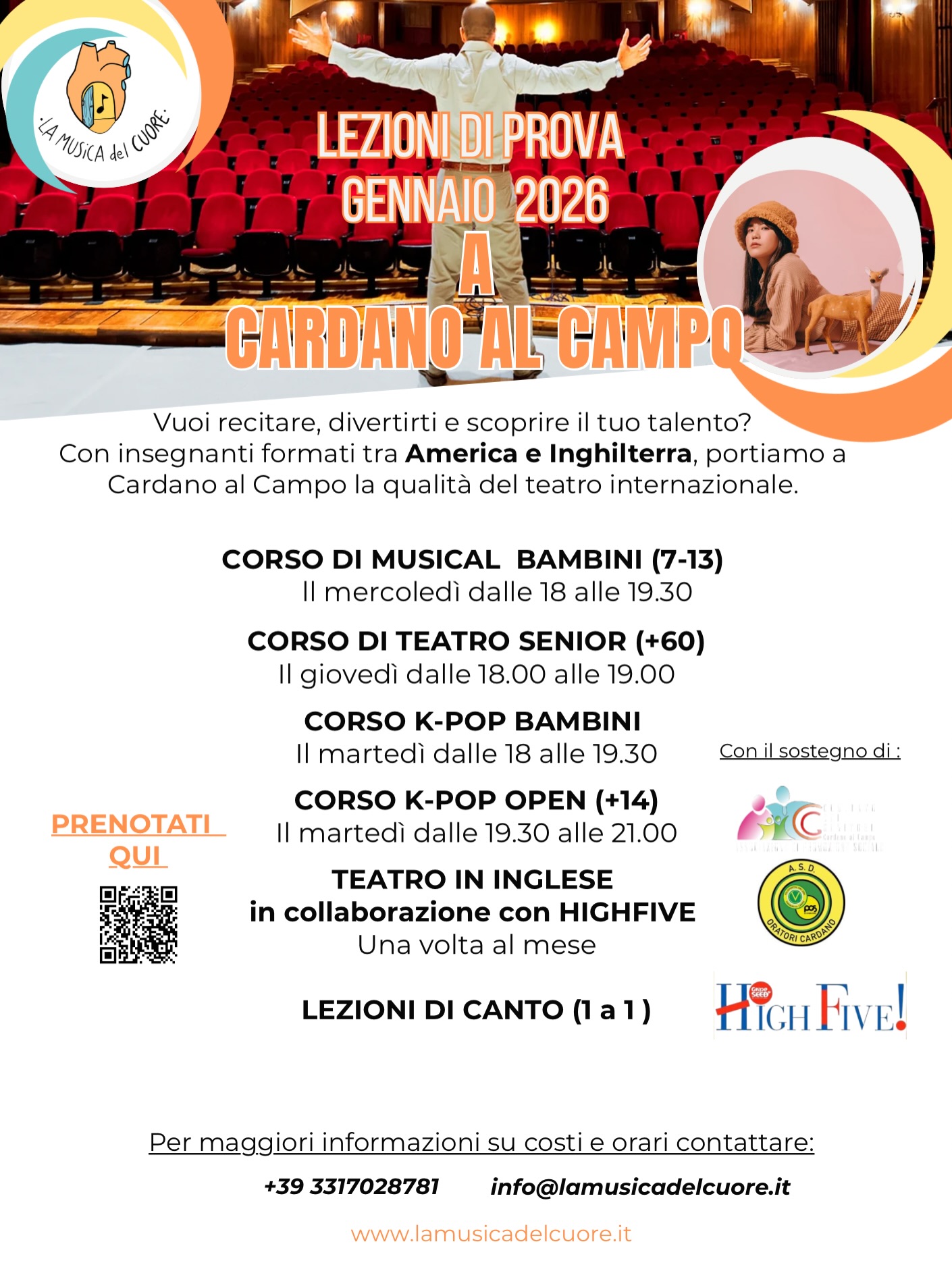 Da gennaio riapriamo le lezioni di prova dei corsi attivi!!
Vi aspettiamo dal 7 ✨
A breve avremo anche delle sorprese per dei workshop specialissimi 🔥
Quindi seguiteci per rimanere aggiornati e vi aspettiamo con ansia!
