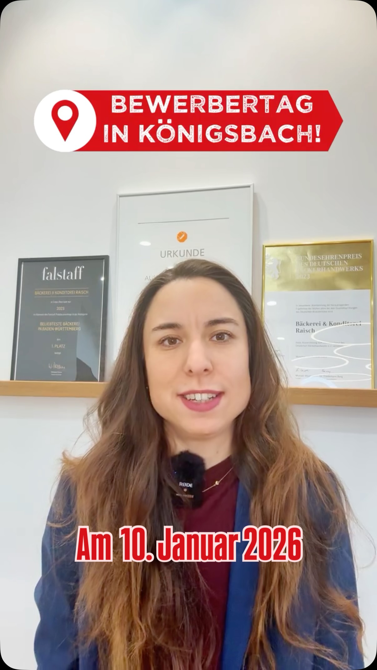 ✨ Bewerbertag 2026 in Königsbach – Sei dabei!
📅 Datum: Samstag, 10. Januar 2026
⏰ Uhrzeit: 9:00 – 14:00 Uhr
📍 Standort Bewerbertag:
Steiner Str. 64, 75203 Königsbach
Wir suchen:
Filialleitung (Bretten – neue Filiale)
Verkäufer:innen (Bretten & Königsbach)
Bäcker:innen / Konditor:innen (Calw-Oberriedt – Produktion)
ℹ️ Vor Ort lernst du unser Team kennen, erhältst Infos zu den offenen Jobs und kannst direkt deine Fragen stellen.
✅ Anmeldung: Einfach vorher über den Link in unserer Bio anmelden!
👋 Komm vorbei – wir freuen uns auf dich!
#baeckereiraisch #raisch #bewerbertag #königsbach #jobalert #produktion #verkäufer #filialleiter #calw #job #anmelden #jobsearch #handwerk