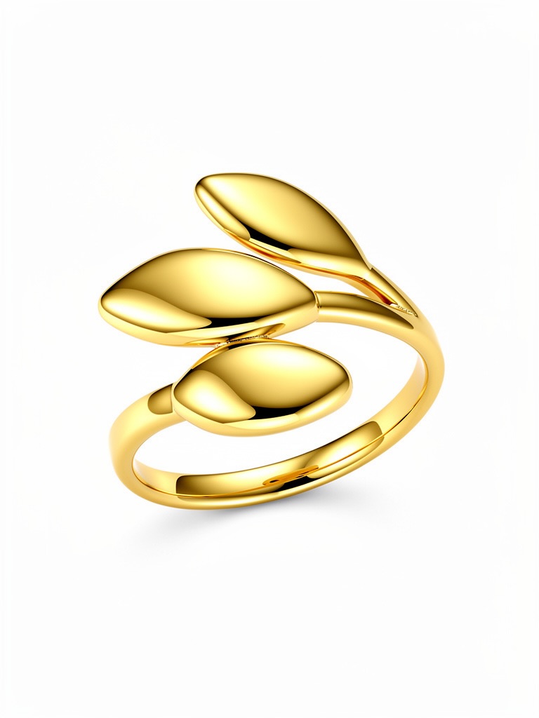 Stainless Steel Open Ring with Plating - Elegant Minimalist Design, Durable & Tarnish-Resistant.