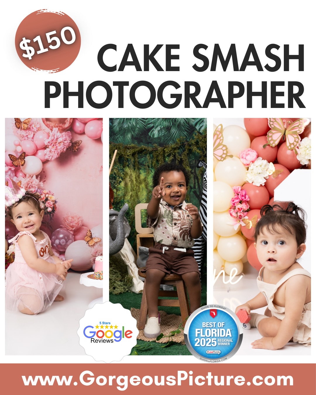 📸 Orlando’s Cake Smash Photography Studio 🎂
Because the first birthday deserves to be unforgettable
At Gorgeous Picture, our Cake Smash sessions are designed to capture every smile, giggle, and messy moment. From clean setups to colorful themes, we create fun, timeless portraits you’ll treasure forever.
📸 What we offer (by appointment only):
• Cake Smash & First Birthday Sessions
• Maternity
• Newborn
• Birthday & Graduation Sessions
• Professional Headshots
• Event Photography: Quinceañeras, Sweet 16, Weddings & Corporate Events
Why parents choose Gorgeous Picture:
✔ Professional studio photography
✔ Over 5 years in business
✔ 120+ Google reviews
✔ Experienced, professional photographers
✔ Clean, elegant, high-quality results
💲 Studio sessions start at $150
📍 Orlando, FL
✨ If you’re celebrating a first birthday or planning a special milestone — you’re in the right place.
👉 Follow us on Instagram to see our latest Cake Smash sessions, themes, availability, and exclusive offers.
#OrlandoCakeSmash #CakeSmashOrlando #FirstBirthdayPhotos #OrlandoPhotographyStudio OrlandoPhotographer GorgeousPicture OrlandoMoms StudioPhotography BirthdayPhotosOrlando ProfessionalPhotography