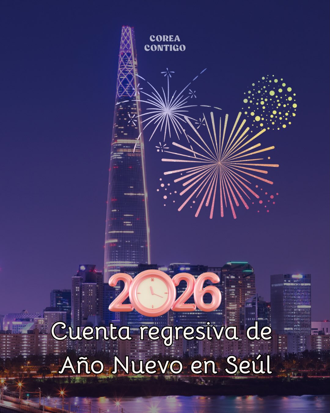 Estarás en Seúl el 31 de diciembre?
Estos son los principales lugares para recibir el 2026 como un local 🎉
1️⃣ 🔔 Ceremonia de las Campanadas – Bosingak (Jongno)
📍 Zona de Bosingak, Jongno
🎯 Celebración tradicional de Año Nuevo en Corea
🔔 A medianoche se tocan 33 campanadas
👥 Ambiente: tradicional y oficial, con gran afluencia
👍 Ideal para una experiencia auténticamente coreana
2️⃣ ✨ Seoul Light – Plaza Gwanghwamun
📍 Plaza Gwanghwamun, centro de Seúl
🎯 Festival de invierno con luces y arte digital
✨ Iluminación especial y ambiente festivo
👍 Ideal para primeras visitas y fotos nocturnas
3️⃣ 🌌 Seoul Light DDP – Dongdaemun Design Plaza
📍 DDP (Dongdaemun Design Plaza)
🎯 Countdown moderno con proyecciones y media façades
🌌 Arquitectura futurista iluminada de noche
👍 Ideal para amantes del diseño y la ciudad
4️⃣ 🎤 Festival de Myeongdong Square Countdown
📍 Plaza de Myeongdong (cerca de Shinsegae)
🎯 Festival con música en vivo y escenario principal
🎤 Cuenta regresiva con ambiente internacional
👍 Ideal para combinar compras y fiesta
5️⃣ 🎇 Countdown – Lotte World Tower (Jamsil)
📍 Zona de Lotte World Tower, Jamsil
🎯 Cuenta regresiva frente al rascacielos más alto de Corea
🎇 Luces y, algunos años, fuegos artificiales
👍 Ideal para un Año Nuevo icónico en Seúl
6️⃣ 🎢 Año Nuevo en Lotte World Adventure
📍 Lotte World Adventure, Jamsil
🎯 Fiesta de Año Nuevo en parque temático cubierto
🎧 Shows y countdown hasta pasada la medianoche
👍 Ideal para evitar el frío intenso
7️⃣ 🎶 Concierto de Sinchon Countdown
📍 Sinchon Star Square / Yonsei-ro
🎯 Concierto gratuito para recibir el Año Nuevo
🎶 Música en vivo y fiesta callejera
👍 Ideal para quienes buscan energía joven
🧣 Tips básicos 🧤
✔️ Llega temprano (21:00–22:00)
✔️ Abrígate bien (¡el invierno coreano es muy frío! ❄️)
✔️ Usa transporte público 🚇 (suele haber extensión horaria)
✨ ¿Cuál elegirías para comenzar el 2026 en Corea?
📩 Si quieres ideas personalizadas según tu viaje, ¡te ayudo!
#corea #coreadelsur #coreacontigo #coreacontigotour #viajeacorea #turismocoreano #toursenespañol #toursencorea #guíaenespañol #AñoNuevoEnSeúl #CuentaRegresiva #Seúl2026 #AñoNuevo #FinDeAño #SeoulEvents #새해