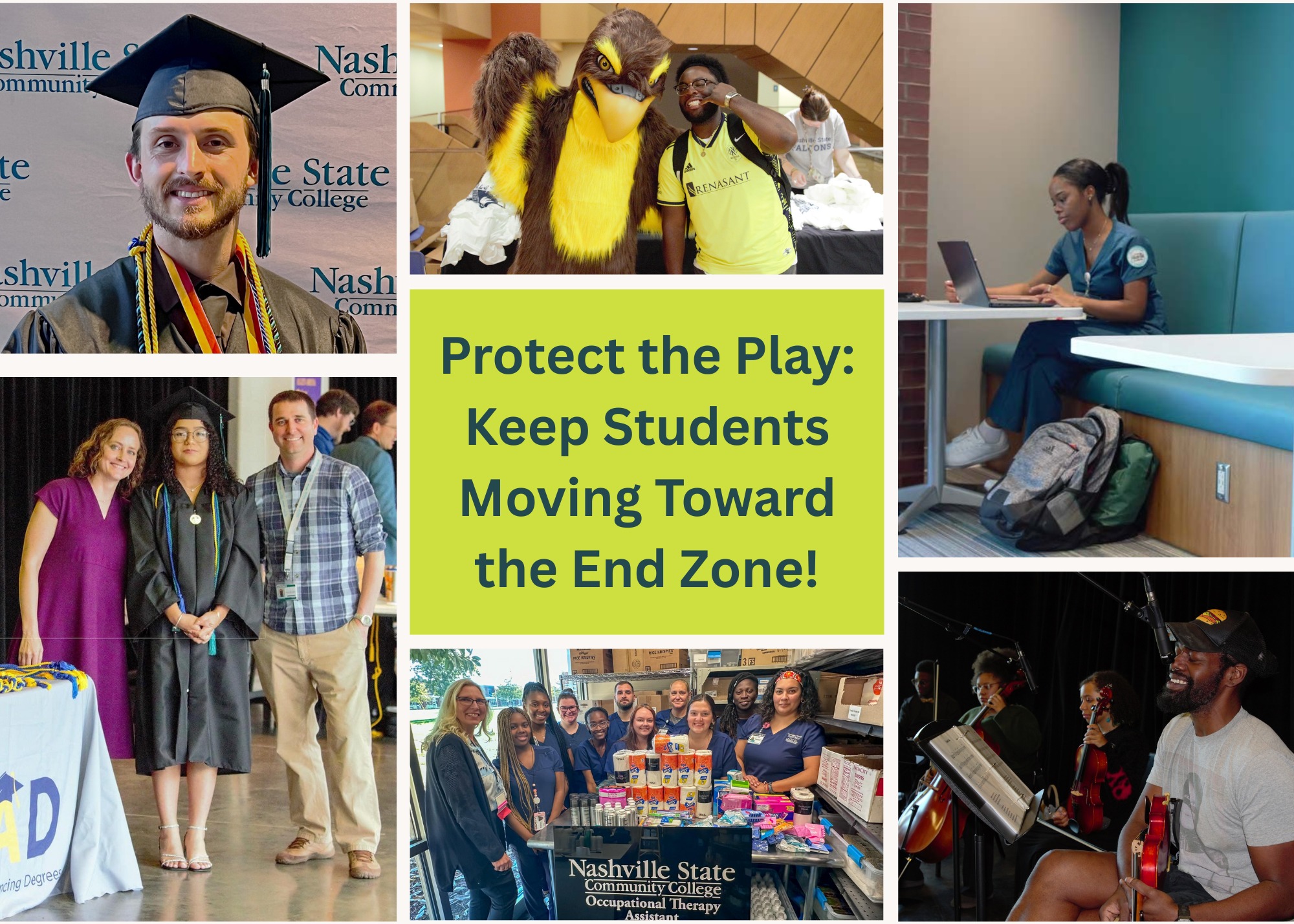 Right now, Nashville State students are preparing for a new semester while facing challenges that could stop their education in its tracks. Food insecurity, unexpected bills, transportation emergencies, and family responsibilities threaten their progress, and too many face them alone.
Beyond Financial Aid Programs are the offensive line standing between students and the obstacles ahead. From childcare and the Falcon Market to emergency aid, textbooks, transportation, tuition support, and scholarships, these resources give students the protection they need to keep moving forward.
Make your gift today and step onto Nashville Stateās offensive line. Your support helps ensure every student has the strength, resources, and protection to reach the end zone.
Every gift matters. Use š in bio.
#NashvilleState #YearEndGiving #StepOntoTheField