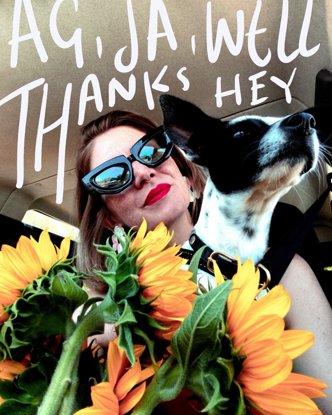 As I try to remember what day of the week it is I can’t help feeling like I’m in a burnout and FOMO sandwich. The desire to hide in a small village and bake bread for the town folk while simultaneously wanting to dance in a crowd at 2am– hands up and eyes closed.
To grapple with the up and downs, I put together a list of some points in the year. It’s an amazing exercise and gave me some perspective. I get why I’m tired. I get why I want to be with my incredible friends. I see why I’m overwhelmed (first time dog mom here and moving home in a rental crisis!) and why I desire to stitch Barbie boots. This little list also shows how much I have to be grateful for.
I wanted to share a little bit because it’s not possible without a community in many forms. And I also just want to say, you know… thanks.
Every person who likes a post - even a small act of engagement helps keep an artist life alive.
For every friend who’s put up with a waffling voice note and leaned in to my dress-up dreams.
Every student who’s opened themselves up to learn with me. And my amazing hosts @maydelcraft @paradigmgs and @lamottewine
To every collector. You make ‘embroiderer’ a real job title and I live for it.
To the family at Paradigm Gallery, you da literal best.
To @tearsanimalrescue for saving this little life and letting us give her a home.
And to @adamvinokur for being my person.
Ag, ja, well no, thanks hey.