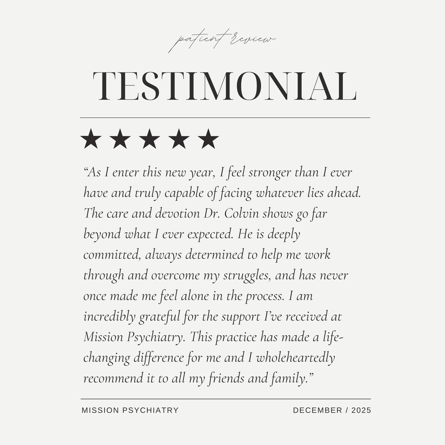 There's nothing more meaningful than watching our patients grow stronger and more hopeful with each step forward. We’re grateful for the trust placed in our team and proud to support every journey toward healing.