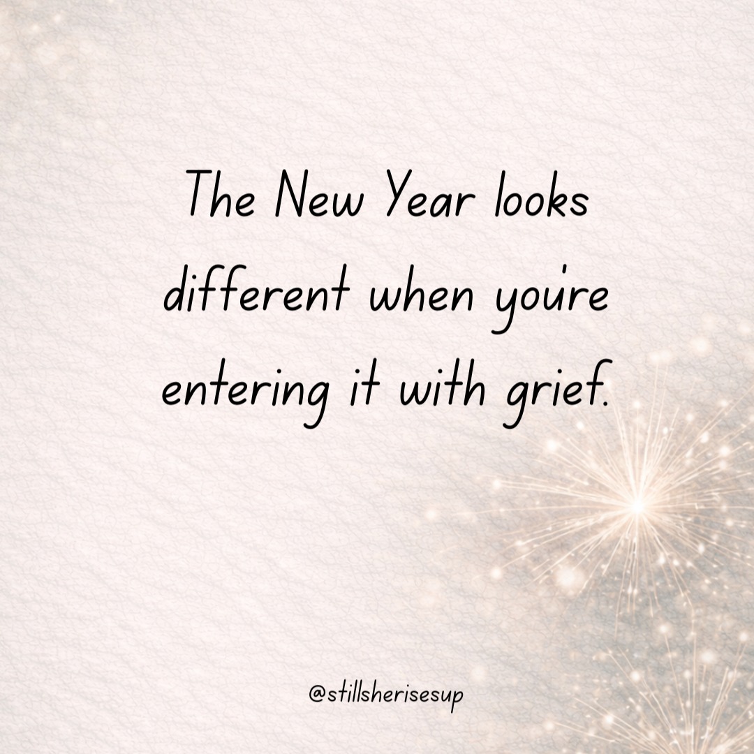 Going into a new year with grief is hard.
While everyone else is sharing highlight reels and setting goals, you might be focused on one thing: surviving. One day at a time. Even thinking about the future can feel overwhelming. Planning goals can feel like staring at a mountain you don’t have the energy to climb.
It’s okay to not have it all figured out on January 1st. Carrying grief into a new year looks different than it does for people who aren’t grieving — and that doesn’t mean you’re doing it wrong. Your path doesn’t have to look like anyone else’s.
Give yourself grace this year. Let surviving be enough. Let showing up count. Let small moments, slow days, and quiet wins matter. You don’t need big plans or a perfect vision for what’s next.
Sometimes the bravest thing you can do is keep going.
I see you. And you’re not alone.