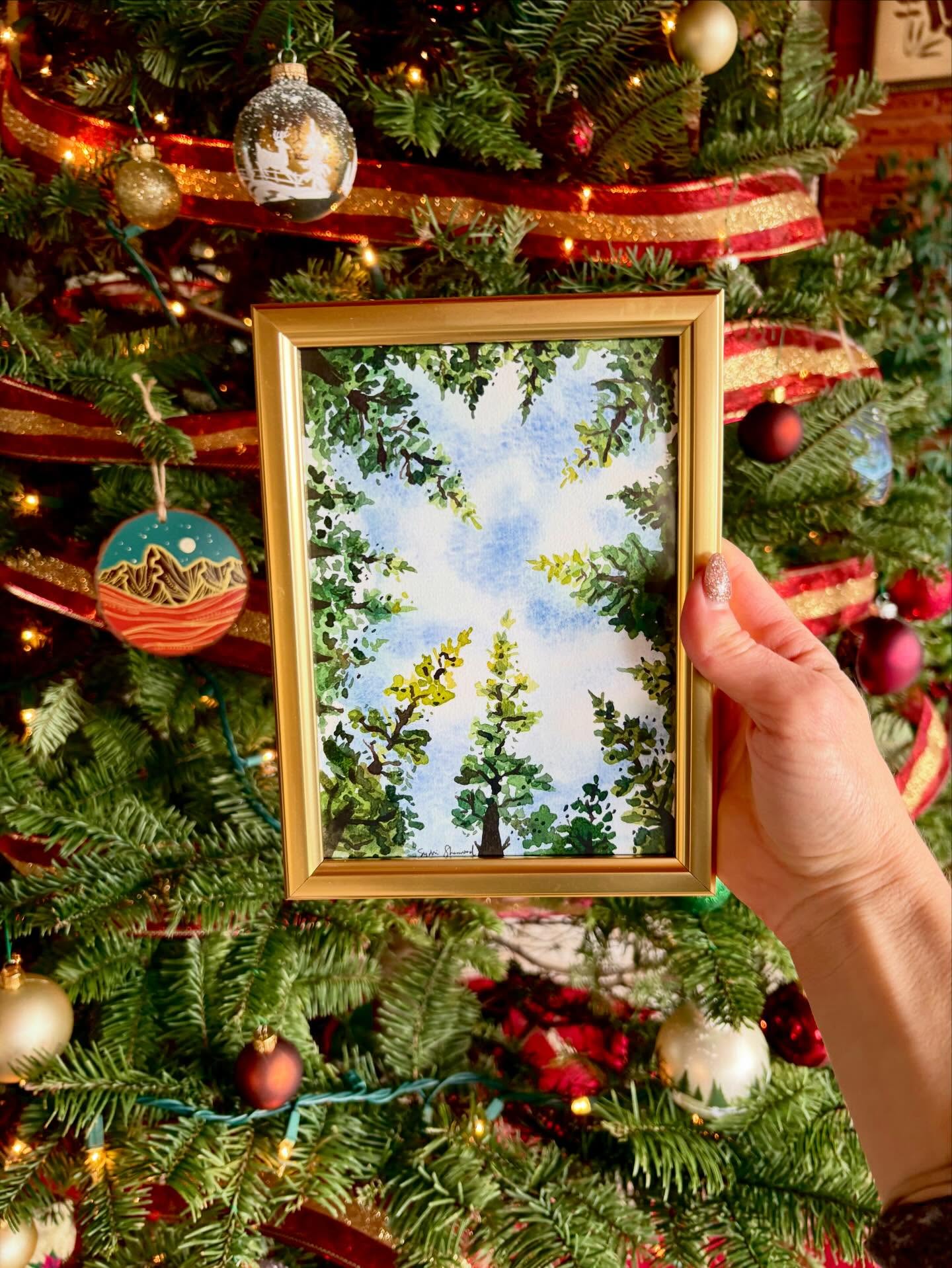 Merry Christmas!! This was going to be a snowy scene but Idaho is experiencing an unusual green Christmas with 50 F temps outside!
Regardless of the weather, I hope you enjoy the day!!
#pineart #treeart #merrygreenchristmas #greenchristmas #idahomade