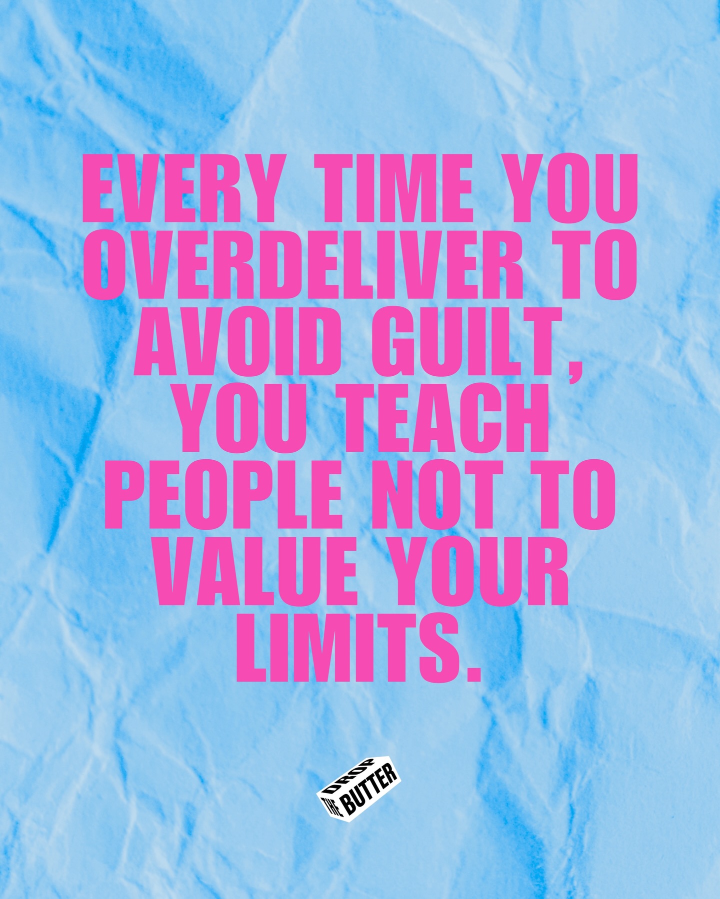 Not everything needs your extra 10%.
Not every message needs an instant reply.
Not every client gets the version of you
that’s running on nothing just to “be nice.”
You’re allowed to be kind and clear AND
Generous and unavailable sometimes..
This year, maybe we stop apologising for having limits
and start building businesses that actually honour them. 🩷
.
.
.
#dropthebutter #agency #londonagency