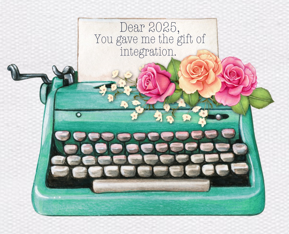 When thinking about your future don’t forget to reflect and be present.
Word of the year for me: INTEGRATION
What is YOURS?