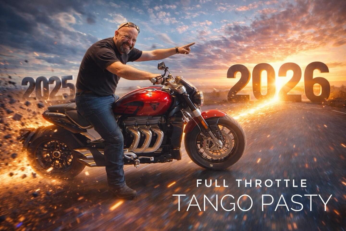 Happy New Year 🥳 from Tango Pasty and Moto Ventura - Positive Waves for a strong 2026! #happynewyear