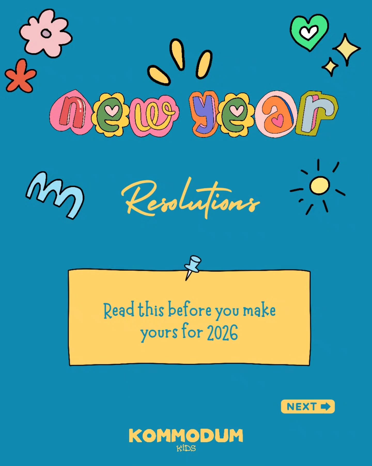 As the new year approaches, conversations at home often turn to resolutions, goals to improve, habits to change, things to “do better.”
It’s worth pausing to consider how this language lands for young people who are still learning how to navigate effort, disappointment, and the very normal stress that comes with not meeting expectations perfectly. Many children and teens haven’t yet developed the skills to interpret setbacks as part of growth, rather than as personal failure.
For some, resolutions can quietly add pressure: I should be better by now. I’m already behind. What if I mess this up, too?
Instead of motivation, they may feel self-criticism or a fear of getting it wrong.
This post is an invitation to slow down and reflect on the messages we send, intentionally or not, when we talk about change, improvement, and “new beginnings.”
What if growth didn’t need to feel so heavy?
What if support looked more like curiosity than correction, and encouragement rather than expectation?
When young people feel safe to try, stumble, and begin again, learning becomes kinder and resilience grows naturally ✨️🙏
#kommodumkids #mindfulness #newyear
#resolutions #intentions