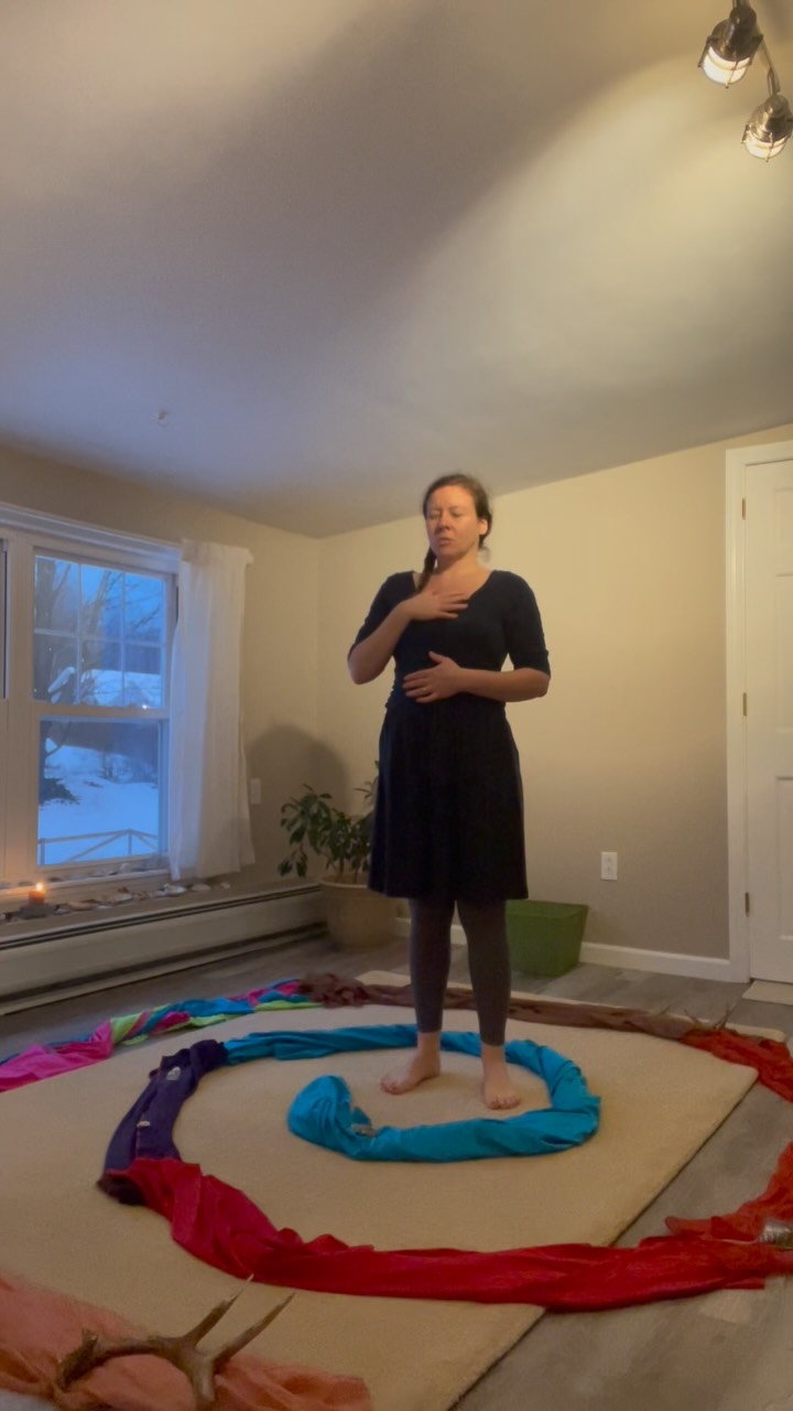 What we’re doing this week to honor the new year…
- Clients adorn the spiral
- Walking in, they speak what they’re letting go of
- Walking out, they speak what the new reality is
Our ancient human healing instincts are ceremony, art, rhythm, image, nature, story, song, dance, community. These are the healing tools we access in the expressive arts psychotherapies.
I probably lean more towards ceremony than most psychotherapists. I’m also an ordained interfaith minister (2 year program). I love ceremony and I’m very grateful for it and humbled by it.
Wishing you health, personal freedom, and kindness as the seasons turn. ❤️
🎵 Music is Savage Daughter by @ekaterinashelehova
#expressiveartstherapy #creativeartstherapy #integrativepsychotherapy #ritual #ceremony