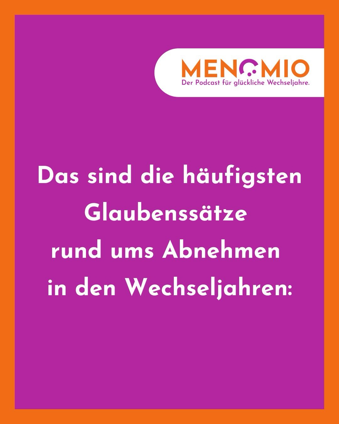 „In den Wechseljahren kann man sowieso nicht mehr abnehmen.“
Dieser Satz hat mehr Frauen blockiert als jede Tafel Schokolade 🍫
Gerade nach den Feiertagen und kurz vor Neujahr meldet er sich wieder:
der innere Druck.
der Wunsch nach Kontrolle.
die nächste Diät, die „jetzt aber wirklich funktioniert“.
In der aktuellen MENOMIO-Folge spreche ich mit Julia Sahm aka @julia_shinecoaching darüber, warum Abnehmen in den Wechseljahren kein Disziplin-Problem ist,
sondern ein Zusammenspiel aus Psyche, alten Glaubenssätzen und emotionalen Essmustern.
Wir sprechen unter anderem darüber:
• warum Kampf fast immer Gegengegendruck erzeugt
• warum Verzicht Essen emotional auflädt
• und warum dein Stoffwechsel nicht „kaputt“ ist
Diese Folge ist kein Diätversprechen.
Sie ist eine Einladung, den Druck rauszunehmen –
und einen neuen Umgang mit dem eigenen Körper zu finden.
🎧 MENOMIO Folge 105 – jetzt hören
(Link als erstes Kommentar)
💬 Sag mir ehrlich:
Welcher Gedanke rund ums Abnehmen begleitet dich schon viel zu lange?