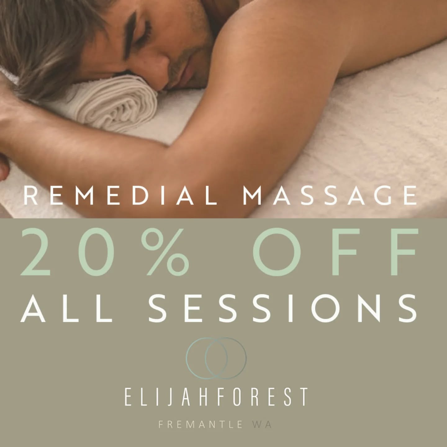 🌿 20% OFF ALL REMEDIAL MASSAGE, SOMATIC COUNSELLING AND INTEGRATED BODYWORK SESSIONS — LIMITED TIME - ENDS 28 FEB' 2026 🌿
For a limited time, all sessions are 20% off — an invitation to explore the power of integrated therapy, through supportive exploration within nurturing therapeutic container.
📍 38 George St, East Fremantle
Nestled inside Nourish Me Wholefoods health hub & cafe
✨ RESULTS-BASED REMEDIAL MASSAGE
Hands-on, special orthopaedic teststing and results-focused.
Designed to relieve pain, restore movement, and support long-term progress
.
Supports:
• Neck, shoulder & back pain
• Headaches & migraines
• Sciatica & hip pain
• Sports & work-related injuries
• Chronic muscular tension
✔️ Private health rebates available
🌊 SOMATIC THERAPY COUNSELLING
Because stress, trauma, emotion and experiencing live in the archive of the body -
A gentle, body-based approach to:
• Anxiety & overwhelm
• Burnout & nervous system fatigue
• Trauma & developmental stress
• Emotional numbness or shutdown
• Attachment & relational patterns
This is therapy that listens beneath words, to the body's poetry
🌲 INTEGRATED REMEDIAL SOMATIC THERAPY
Where touch meets awareness.
Where physical pain and emotional patterns are treated together.
Ideal for:
• Chronic pain with emotional layers
• Stress held in the body
• Trauma stored in tissue and fascia
• Feeling “stuck” despite previous treatments
• Deep nervous system regulation
🤍 20% OFF ALL SESSIONS
Remedial Massage
Somatic Therapy
Integrated Remedial Somatic Therapy
Connect with me today.
Elijah Forest Therapy
Expand. Thrive.
📍 East Fremantle | Perth WA
🌿 Bookings via www.somaticforest.com