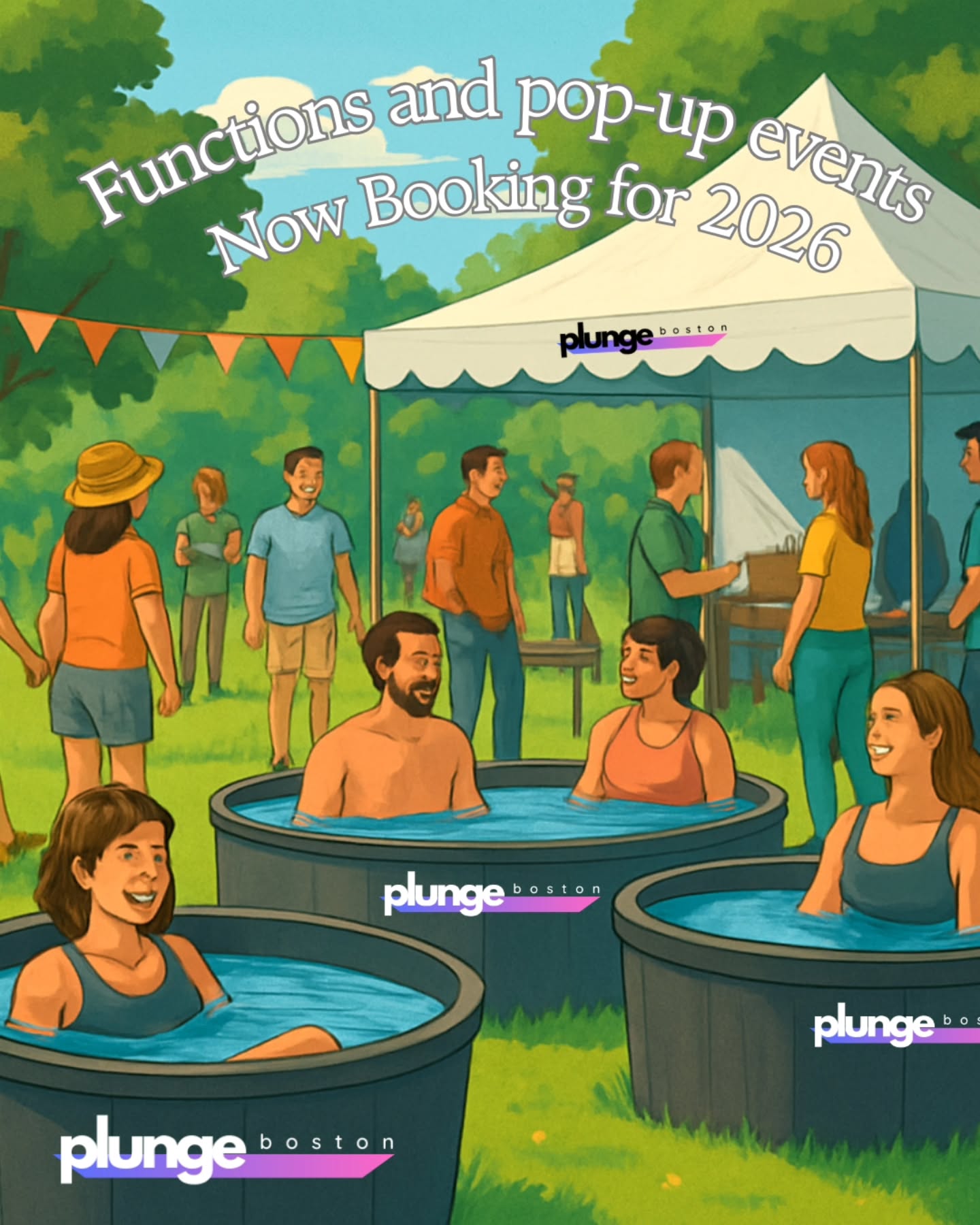 🔥 2026 Dates Are Filling Up Fast 🔥
Looking for a unique group experience or a next-level event upgrade?
We’ve got you covered.
🧊 Pop-Ups & On-Site Events
♨️ Private + Semi-Private Sessions
👥 Group Bookings Welcome
Flexible options available:
• Full private studio buyouts
• Semi-private group sessions
• Weekday & weekend availability
• We can come to you or host at our studio
Perfect for:
🏋️ Gyms & fitness communities
🏢 Corporate wellness events
🎉 Birthdays, bachelor(ette)s & celebrations
🏃 Races, festivals & pop-ups
⚡ Cold Plunges
💡 Red Light Therapy
🦵 Normatec Compression
🔫 Massage Guns
➕ More recovery options available
📩 How to book:
Submit a booking request on our website
or DM us here
or email info@plungeboston.com
Spots are limited — once dates are gone, they’re gone ❄️🔥