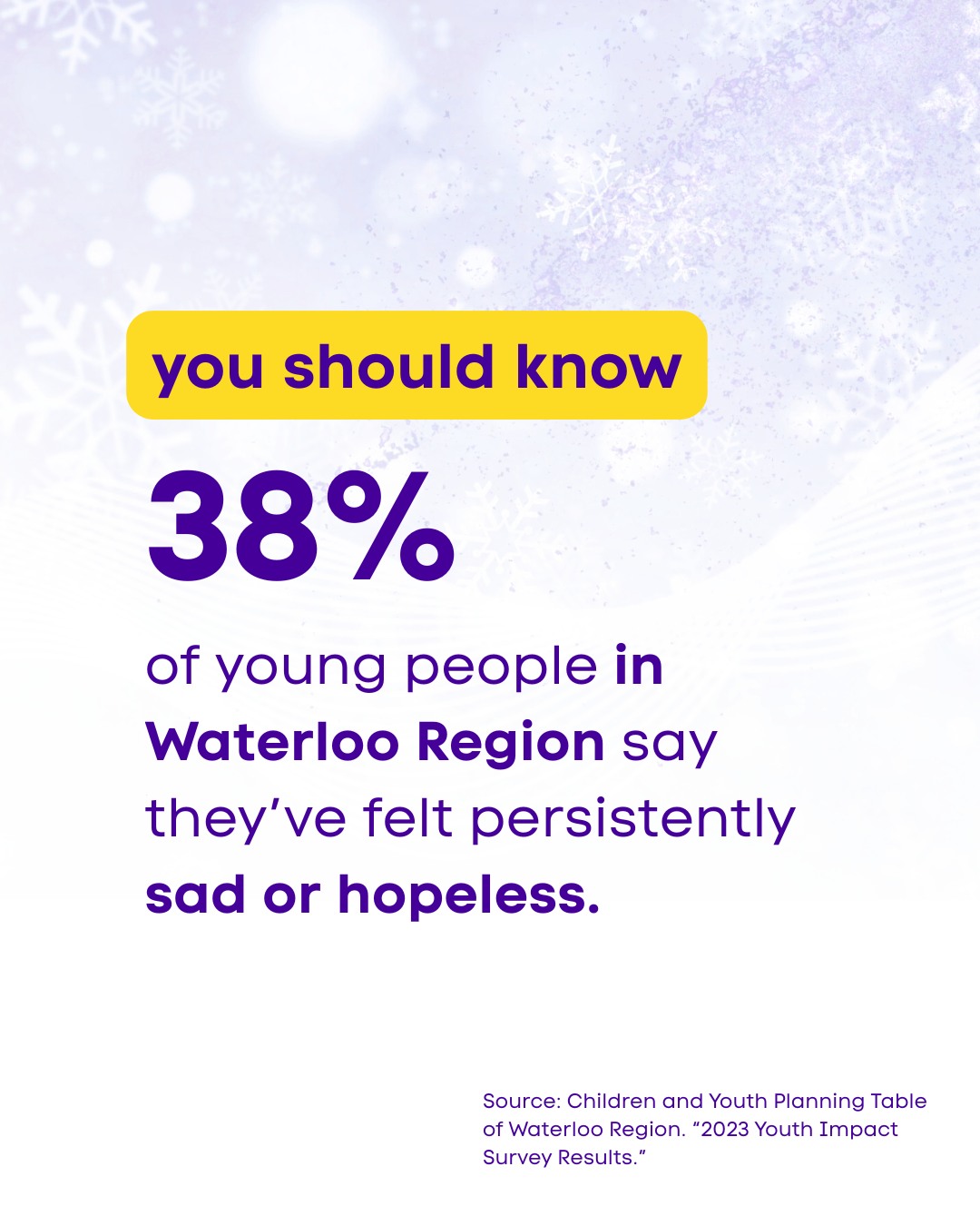 Every moment matters. When we reach children early, we can change the trajectory of their lives. Your gift today can be the difference between a future filled with possibility, and one lost to silence. Please don’t wait.
Give hope this season www.starlingcs.ca/help-children-and-families-heal
#HelpFamiliesHeal #MentalHealthMatters #StarlingCommunityServices #GiveHope
