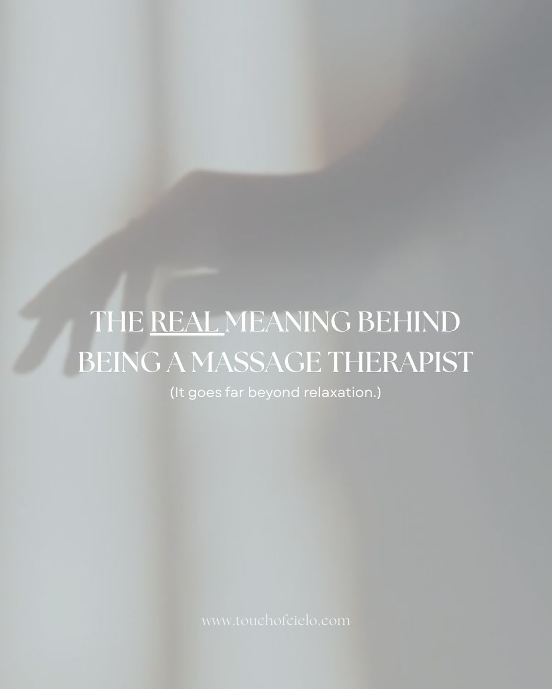 Massage therapy is often misunderstood.
Behind every session is education, assessment, clinical reasoning, and professional responsibility.
We are therapists first, this is why getting a massage goes beyond relaxation.
To book your therapy session visit our website: www.touchofcielo.com
Always with care,
Touch of Cielo🩵
#massagetherapy #fyp #mobilemassagetherapist