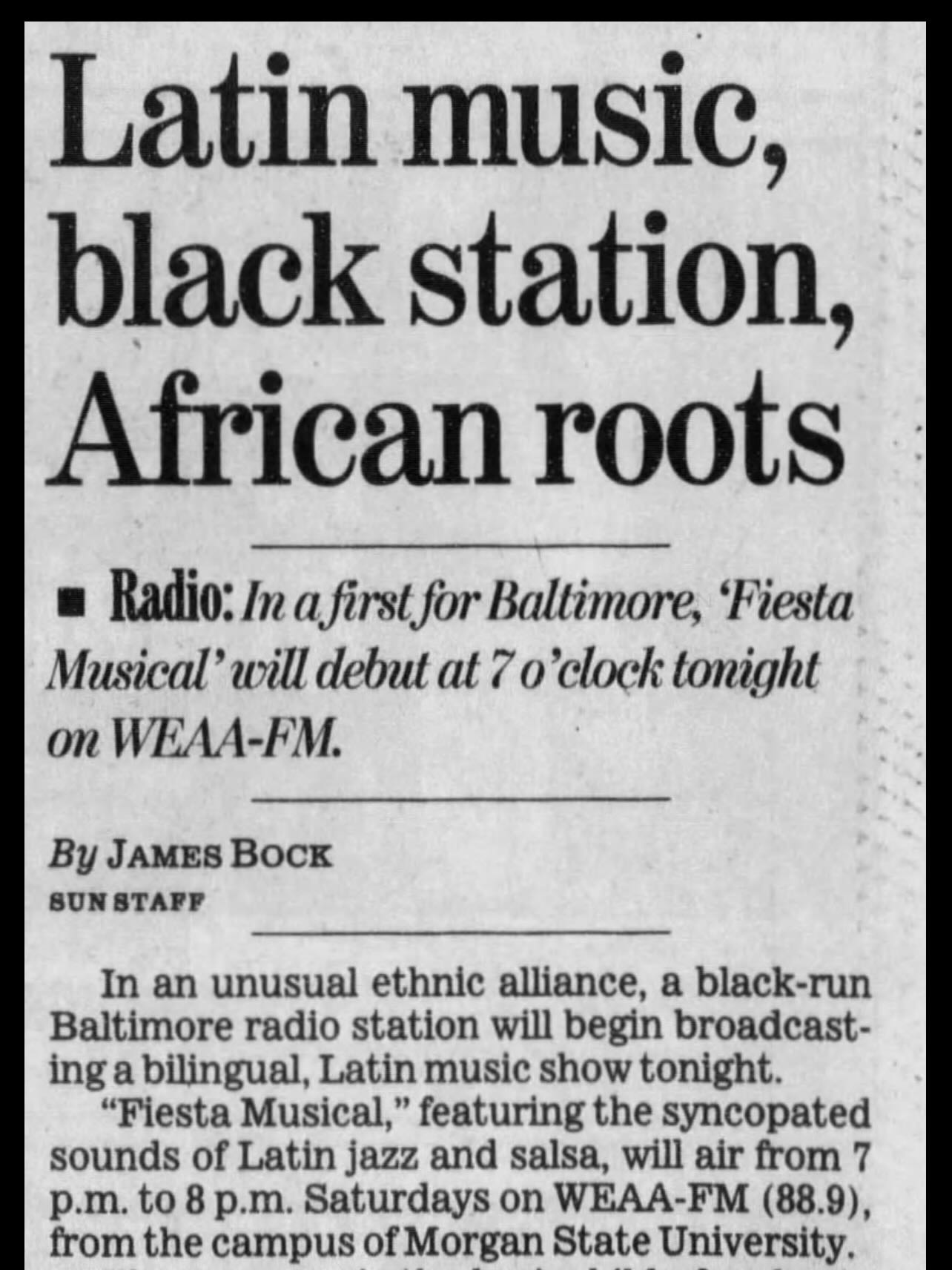✨ BmoreBoricuas Pop-Up Exhibition 2: History of Art & Culture ✨
Join us for an intimate house party + pop-up exhibition honoring the rich history of Baltimore’s Puerto Rican art & culture 🇵🇷 Timed to close out the Puerto Rican holiday season around Día de los Reyes 👑, this night celebrates the enduring contributions of Boricuas to Baltimore’s creative and cultural landscape.
There will be…
🎙️Live performances
🎞️ Art + film installations
🗂️Interactive memory-archiving activities
🥥Pasteles & Coquito
Saturday, January 10
6–9 PM
📍 Private location (address shared after ticket purchase)
More info 🔗
#BmoreBoricuas
#PuertoRicanCultureBaltimore
#TolasRoom
Article 1: Baltimore Sun, May 07, 1997
Article 2: Baltimore Sun, August 31, 2000
Snapshot 3: @FiestaMusical #FacebookPage, December 28, 2025