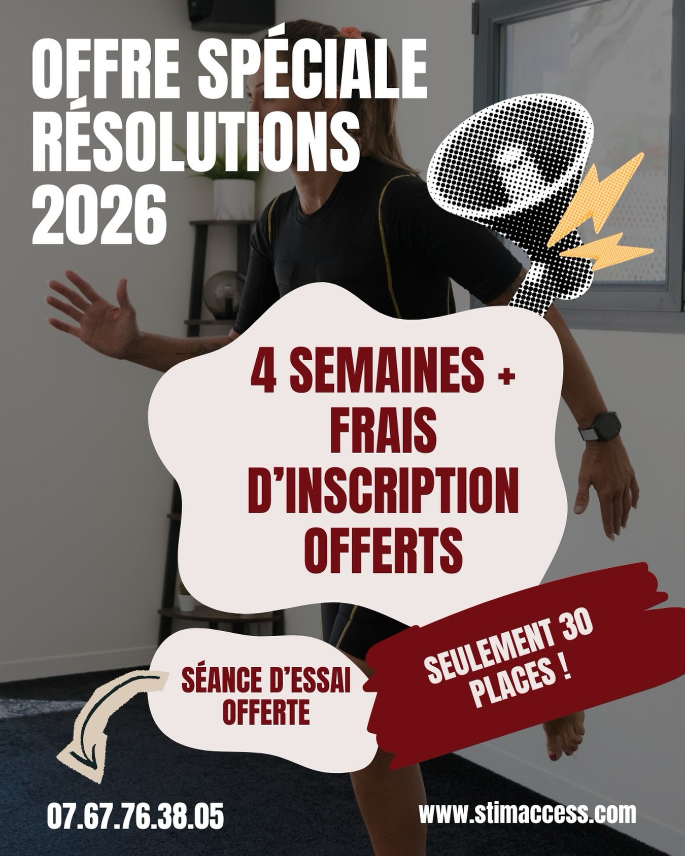 Ding Dong 🎊
A l’occasion de la nouvelle année 2026 et pour vous aider dans la réalisation de vos nouvelles résolutions, on offre 4 semaines et les frais d’inscription aux 30 premières personnes qui se manifestent ✨
Pour faire partie des 30 premiers, vous pouvez réserver une séance d’essai directement sur notre site internet :
www.stimaccess.com
À bientôt ✨
#electrostimulation #studioems #sportmotivation