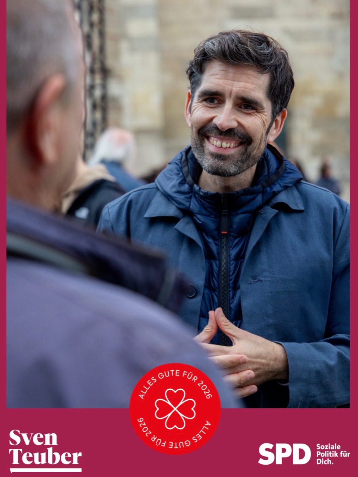 2026 ist noch ganz jung. Ich wünsche Ihnen für dieses neue Jahr viele wundervolle Momente, Begegnungen und viel Zeit mit den Menschen, die Sie lieben. Dieses Miteinander gibt uns Zuversicht und Kraft, um auch Wünsche und Ziele für das neue Jahr erfüllen zu können.
Gerade in Trier wissen wir, wie wichtig das Miteinander aller Menschen ist, die füreinander da sind und Verantwortung für die Gemeinschaft übernehmen. Trier, Luxemburg, Frankreich - Europa macht Trier stark.
Dieses Wir-Gefühl trägt uns - durch Herausforderungen ebenso wie durch gute Zeiten. Gerade auch in 2026.
Für mehr Miteinander und weniger Gegeneinander werde ich mich auch politisch weiterhin einsetzen. Mit Herz, Pragmatismus und Haltung. Ich freue mich auch in 2026 auf einen stetigen Austausch mit Ihnen.
#frohesneuesjahr #happynewyear #2026 #trier #sventeuber