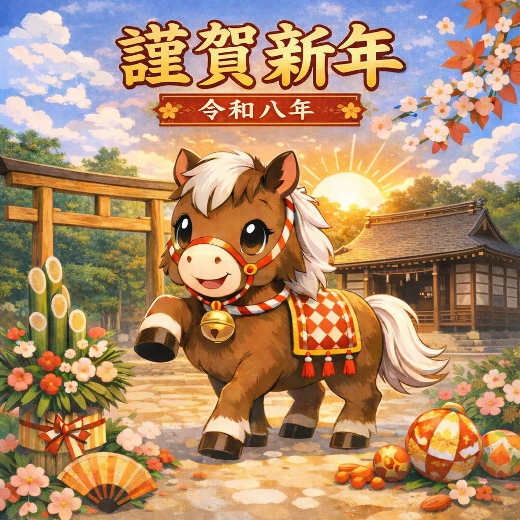 謹賀新年
令和八年の新春を迎えるにあたり、
皆さまのご多幸とご健勝を心よりお祈り申し上げます。
本年の干支は「午(うま)」。
力強く、前向きに道を切り拓く象徴とされる縁起の良い干支です。
新しい一年が、
皆さまにとって実り多き年となりますよう、
一宮神社は変わらず祈りを捧げてまいります。
本年もどうぞよろしくお願い申し上げます。
#謹賀新年
#令和八年
#午年
#一宮神社
#初詣
