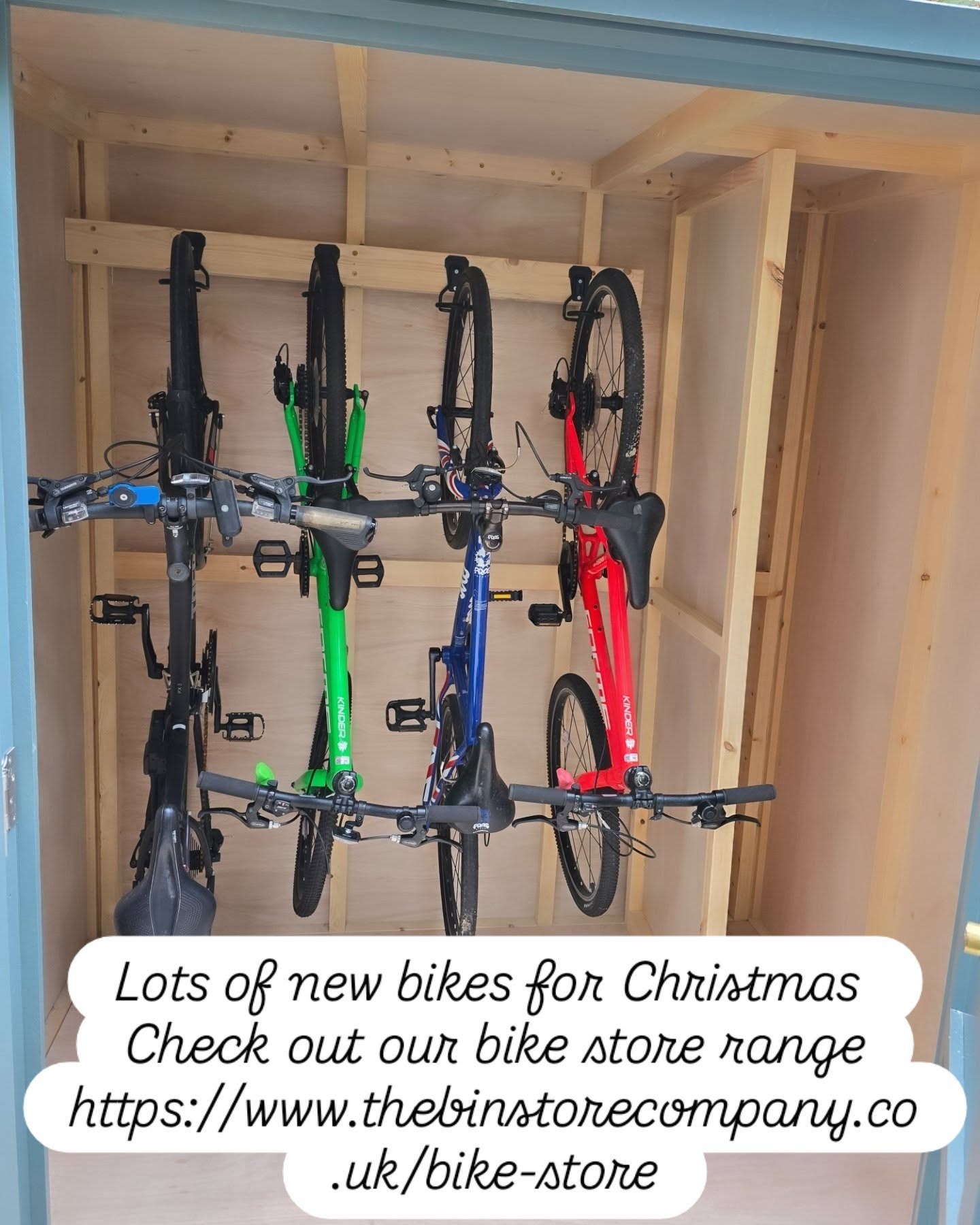 Lots of new bikes for Christmas and no where to store them .
Check out our bike store range
https://www.thebinstorecompany.co.uk/bike-store
#CycleStore #BikeLife #CyclingUK #RoadBike #MountainBike BikeShop TwoWheels CyclingCommunity BikeService RideMore