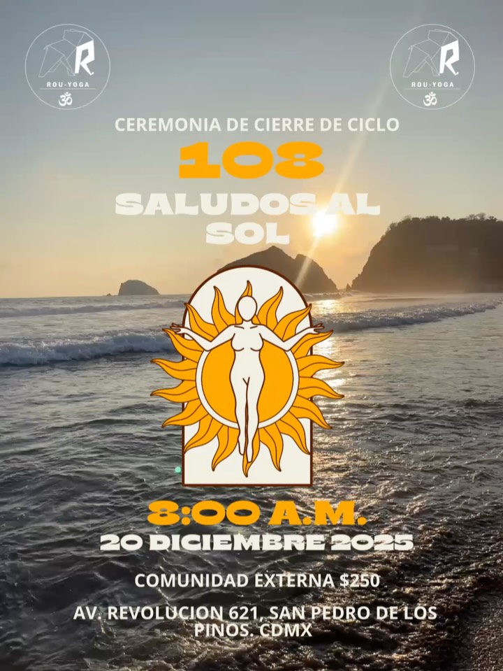 Es la cuarta ceremonia de 108 saludos al Sol, agradeciendo a todos aquellos que estuvieron presentes física y en espíritu. Gracias por hacer de este su espacio Rou Yoga una comunidad de personas de gran corazón y que se permiten re conectar desde un lugar más auténtico y amoroso. #yoga #suryanamaskar #sunshine