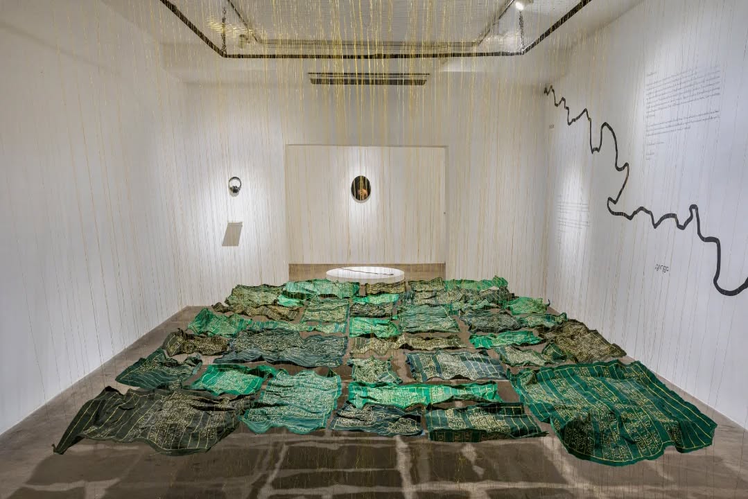 Congratulations to our long-term DAS collaborator and Tondra artist, Ashfika Rahman, on her solo exhibition Of Land, River, and Body (Mati, Nodi, Deho), now on view at the D53 Defence Colony gallery space by Vadehra Art Gallery.
The exhibition brings together works that Ashfika has developed and presented over time, including Behula These Days, a work first encountered by audiences at Dhaka Art Summit 2023 and later presented at the Future Generation Art Prize in Ukraine, before arriving in its current context. This trajectory reflects how Ashfika’s practice continues to evolve while remaining grounded in shared histories, local mythologies, and lived realities.
The exhibition will be on view until 24 January 2025.
Photograph 1–3: Installation views of Behula, These Days, from Of Land, River, and Body (Mati, Nodi, Deho)
Photograph 4–9: Installation views from Of Land, River, and Body (Mati, Nodi, Deho)
@dhakaartsummit
@samdaniartfoundation
@srihatta_sylhet
@nadiasamdani
@rajeebsamdani
@dhakadiana
@rux_q
@ashfikarahman47
@vadehraartgallery
@swilin_haque
@sazzad1985
@iftekharnoor
#dhakaartsummit #samdaniartfoundation #dhaka #srihatta #ashfikarahman