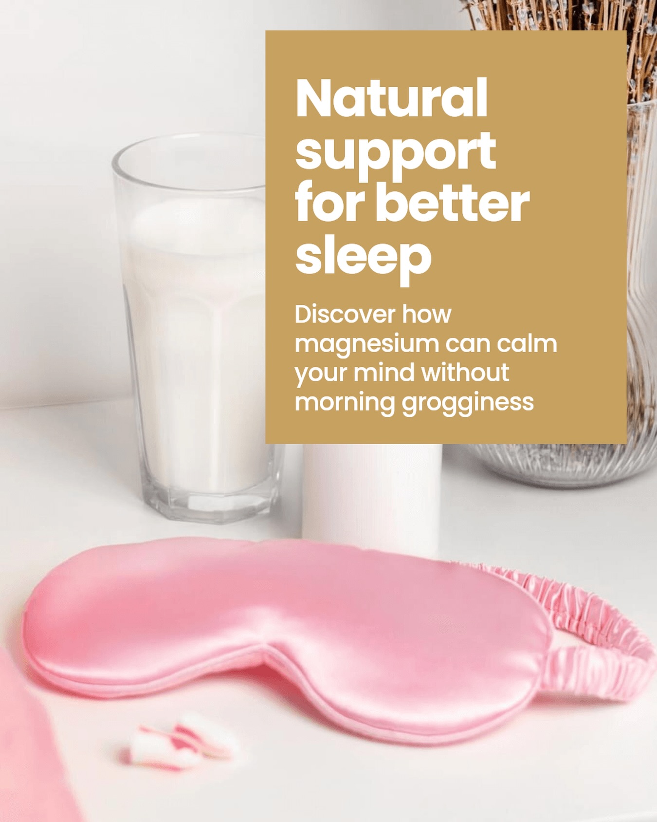 Sleep isn’t just about how long you’re in bed it’s about how well your body can switch off, relax and repair.
✨ Magnesium helps calm the nervous system, relax muscles, and support deeper, more restorative sleep.
Supplements don’t replace good sleep habits but they can support your routine when stress, busy days, or disrupted schedules get in the way.
Because real recovery happens while you sleep 🤍