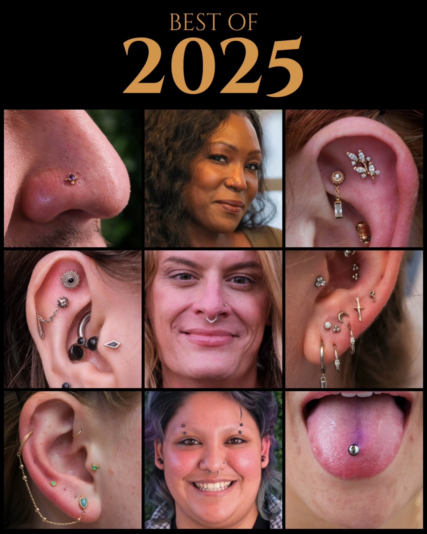 Happy New Year's everyone!
To ring in 2026, we of course are taking a look back at some of our favorites from 2025. These piercing and jewelry photos are a collection of staff favorites - and yours! (Based on IG like count 🥰)
We're very grateful to everyone that came in and made it a wonderful 2025, and we're looking forward to seeing all of you (and more!) in 2026.
(Reminder we are closed today, but we'll see you tomorrow at 11am 😉)
#newyearsday #2026 #piercing #bodyjewelry #santabarbara