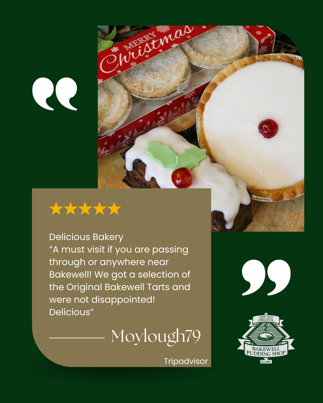 Our favourite kind of feedback!
It's always wonderful to receive a review as lovely as this one. We really appreciate all of your feedback. It truly means the world to us to know that you enjoyed your visit. 💗⭐
Contact us at https://www.bakewellpuddingshop.co.uk/contact to book a table and see what all the fuss is about! 😉
#scenicstays #roomwithaview #top50besthotels #condenastraveller #visitpeakdsitrict #stayinuk #inspiredbythepeakdistrict #peakdistricthotel #visitpeakdistrict #peakdistrict #vpdd #uniquedistrict #derbyshirefoodanddrink #supportlocal #food #foodie #derbyshirelifestyle #marketingderby #eastmids #derbyshire #freshfood #southyorks #thegoodfoodguide