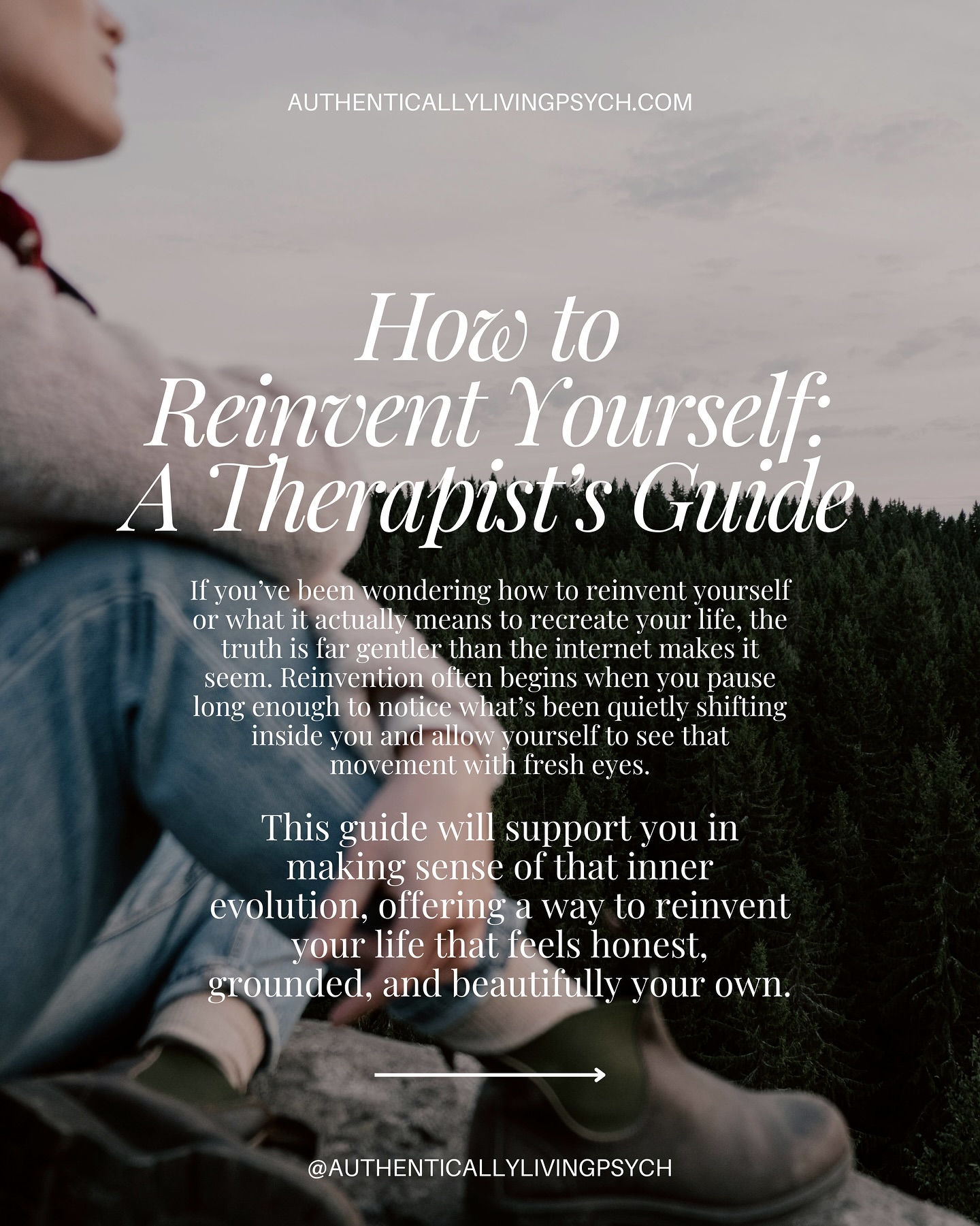If you’ve felt even the faintest tug toward something different—an inner shift, a quiet ache, a curiosity you can’t quite name—you’re not imagining it. Reinvention has a way of showing up like that: subtle, persistent, and often inconveniently timed. But it rarely asks you to become someone new. More often, it invites you to meet the person you’ve been becoming in the background of your own life.
Reinventing yourself doesn’t need to look dramatic or impressive. Sometimes it’s as simple as admitting you’re ready for a perspective that doesn’t shrink you. A story that fits. A life that feels more like something you chose rather than something you inherited.
And if you’re feeling that pull, even softly, therapy can offer a grounded place to explore what this reinvention means for you, without rushing, performing, or pretending you’ve already figured it out.
At Authentically Living Psychological Services, we create space for the version of you that’s emerging, unfolding, or hesitantly tapping at the door.
Follow the link in our bio to learn more.
#AuthenticallyLivingPsychology
———
#psychologists #mentalhealthmatters #reinvention #selfcareisntselfish #traumatherapy #traumahealing #relationships #nylife #therapy #authenticself #authenticliving #therapy #nytherapist #njtherapist #wordsoftheday #healingjourney
*Instagram posts are not a substitute for therapy/mental health services or a continuation of care. These posts and activities are for informational purposes only. If you participate in any activities, it is your choice to do so and the practice is not held liable for any risk associated with these activities. You engage in the activities at your own risk. Liking, commenting tagging or sharing can limit confidentiality.