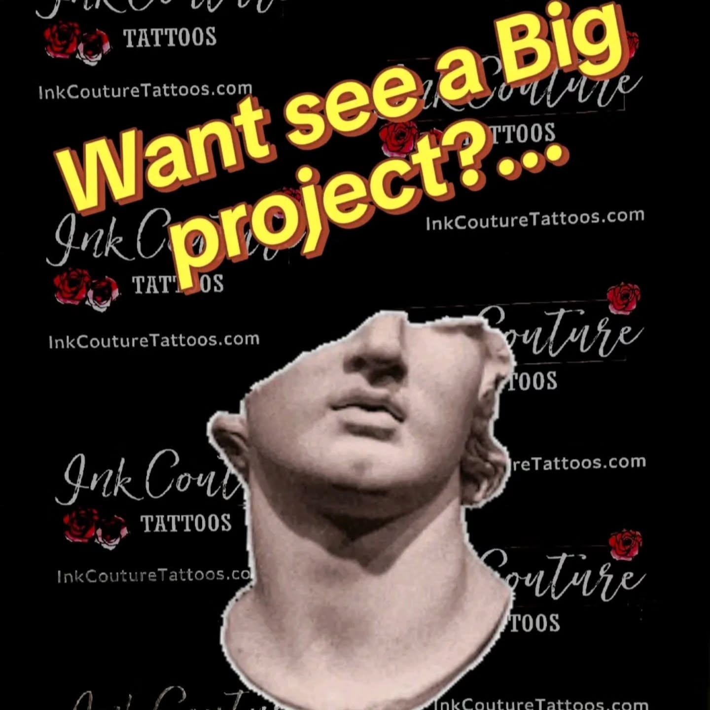 I'm doing this awesome project on one of my great clients. He flew in from California to have me work on his back. This is our progress so far. What do you guys think? It's going to get crazy, cuz I'm going to put some color to it! lightning and water. #mttattoos #goals #statue #zeus #hades