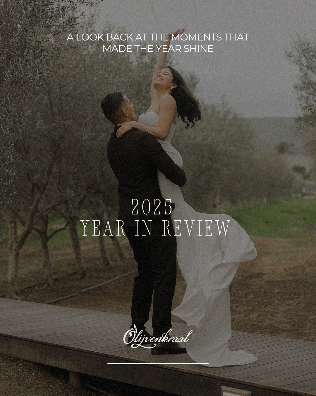 2025 at Olijvenkraal Weddings ✨
22 weddings.
22 love stories.
One unforgettable year.
From intimate “I do’s” to full-scale celebrations, summer sunsets to cosy winter vows - 2025 was a year of growth, gratitude and so much joy.
We welcomed couples from near and far, saw our venue continue to evolve, and had the privilege of working alongside incredible suppliers to bring dream days to life.
Above all, we are thankful - for every couple who trusted Olijvenkraal with one of the most important days of their lives.
Thank you for being part of our story.
Here’s to new beginnings and beautiful weddings ahead!