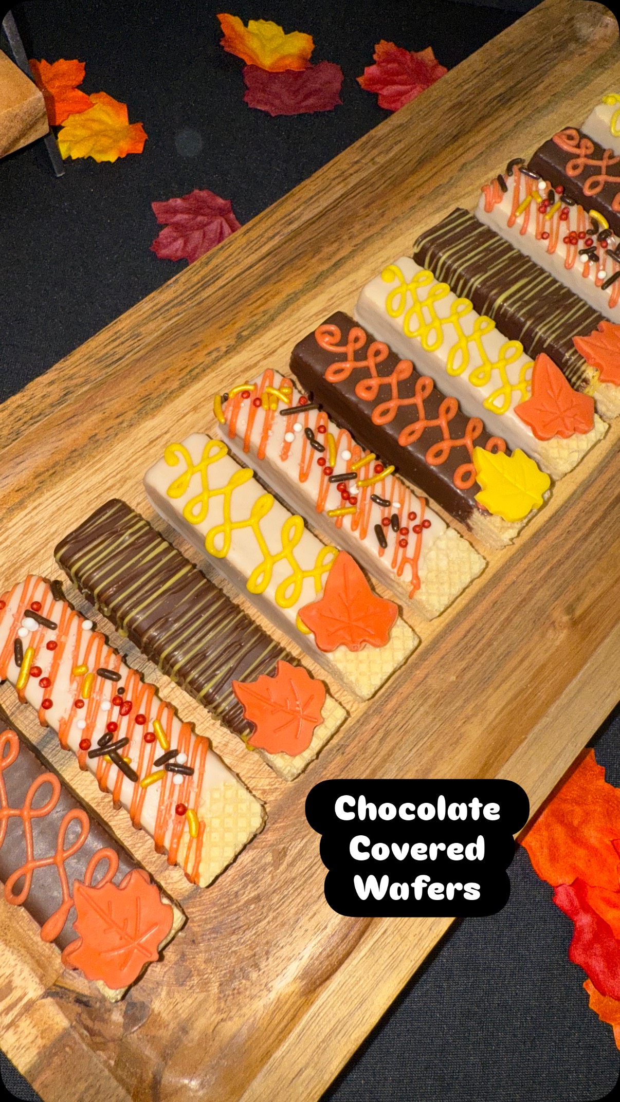 Fall flavors wrapped in chocolate perfection 🍁✨
Our chocolate-covered wafer cookies are the perfect mix of crunchy and sweet — ideal for fall parties, dessert tables, favors, and cozy celebrations.
Available in fall colors and fully customizable to match your theme or event.
DM to order 🤎
.
.
.
.
.
.
#FallDesserts #ChocolateCoveredTreats #FallVibesOnly #CustomDesserts #DessertTableGoals