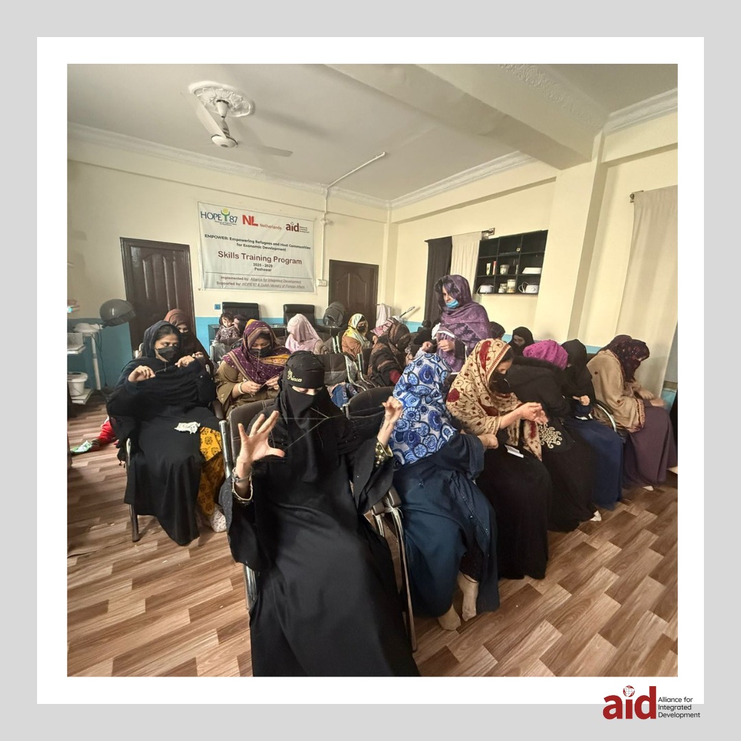Glimpses from our ongoing Skills Training Program under the EMPOWER initiative, where learning, growth, and self-reliance take shape
#AIDforchange #AIDPakistan #AIDRelief #humanityfirst #NonProfitWork #UnitedNations #education #UNHCR #Hope87 #Netherlands #GIZ #GlobalSolidarity #Cooperation #UN #Pakistan #Peshawar #Humanity #SDG #Sustainability #sustainablecitiesandcommunities #nonprofitorganisation #aid #socialwork #collab #inspire #CommunityMatters #TogetherWeGrow #community #DevelopmentInAction #GrassrootsChange