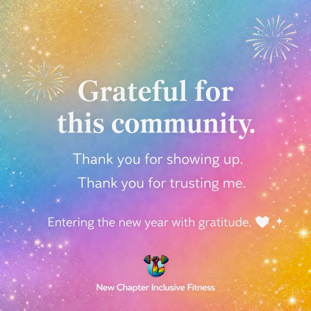 Lately I’ve been sitting in a lot of gratitude.
I’m deeply grateful for every client who continues to trust me and come back.. who chooses to show up, do the work, and share this space with me. It means more than I can put into words to be part of your movement journey and to witness the effort, consistency, and courage it takes to care for yourself.
Movement is what brings us together, and it’s what I love helping people with. And when we train, there’s intention, presence, and space to just be human.. no pressure to be anything other than where you are that day.
Thank you for accepting me as I am. Thank you for allowing me to show up fully as myself. And thank you for trusting me with your time, your bodies, and your process. That trust is something I never take lightly.
The holidays can be hard, especially when you’re in a healing season and allowing yourself to feel more deeply. Gratitude has been grounding me through it, and I’m truly thankful for this community and this opportunity.
I hope we continue this journey together into the next year. 🤍