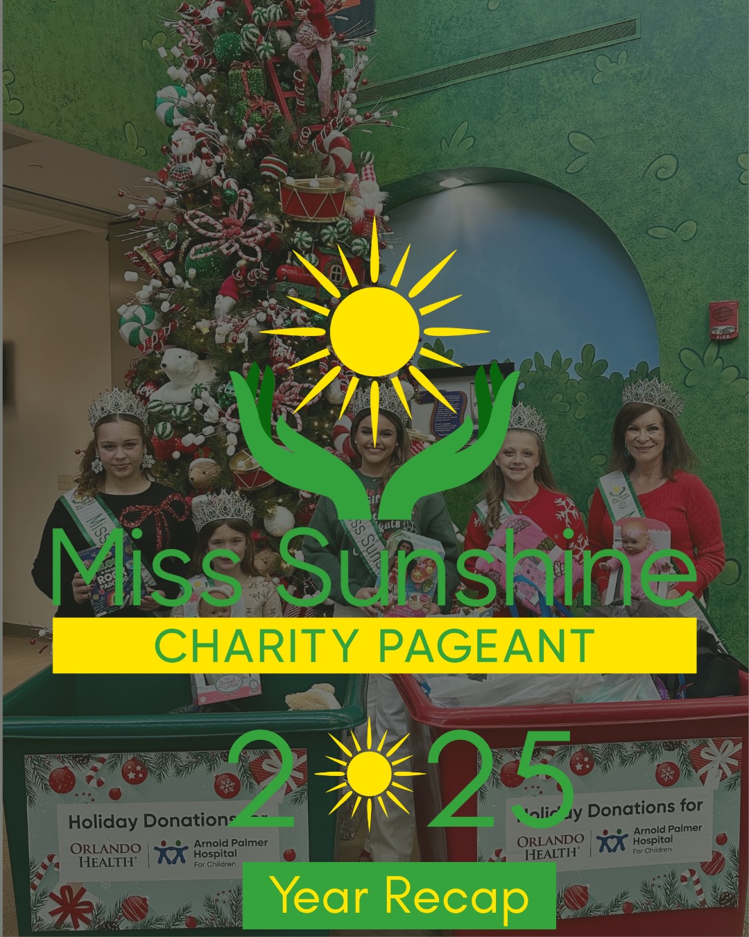 As we step into 2026, we’re looking back on this year with full hearts 💛
In 2025 the Miss Sunshine Charity Pageant was filled with purpose, passion, and meaningful impact. From shining moments on stage to real change in our communities, none of it would be possible without our amazing contestants, sponsors, volunteers, and supporters.
Here’s to celebrating how far we’ve come and shining even brighter in the year ahead 🌟
Happy New Year from Miss Sunshine Charity Pageant Staff, Royalty and Volunteers! ✨
