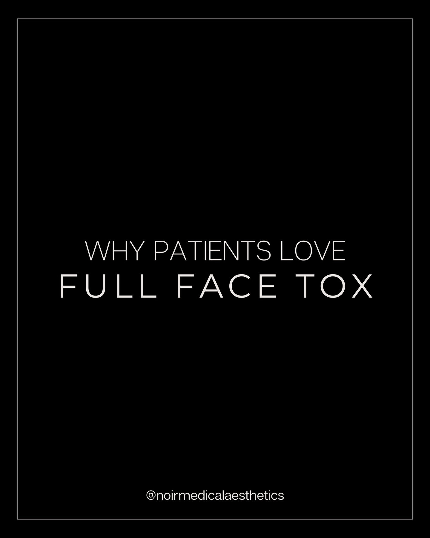 Happy Topic Tuesday!!✨
Let’s talk about why our patients are loving treatment the full face + neck!
Treating the face and neck as a whole—rather than just the upper face—can make a big difference in long-term results. Many of our patients are loving full-face tox because it allows us to address all areas of concern, creating balanced, natural results that help prevent new lines from forming over time.
We get it—you might feel nervous thinking about more than 40 units. But with a trusted injector, your dosing is customized to your muscle strength, movement, and goals. Tox spread thoughtfully across the full face isn’t as much as it sounds and lets us treat:
✨Areas we can target with full-face tox:
- Glabella (11s): 15–30 units
- Forehead: 8–20 units
- Crow’s feet: 6–20 units
- Chin: 4–10 units
- DAO’s (downturned corners): 4–10 units
- Masseters (jaw slimming / clenching): 20–40 units
- Nefertiti neck lift: 30–50 units
✨Detail areas: bunny lines, nostrils/nose tip, neck bands, brow lift, lip flip, gummy smile, under-eye “jelly rolls”✨
Curious if full-face + neck tox is right for you? Ask your provider at your next appointment —we love educating our patients on all their treatment options! 🖤