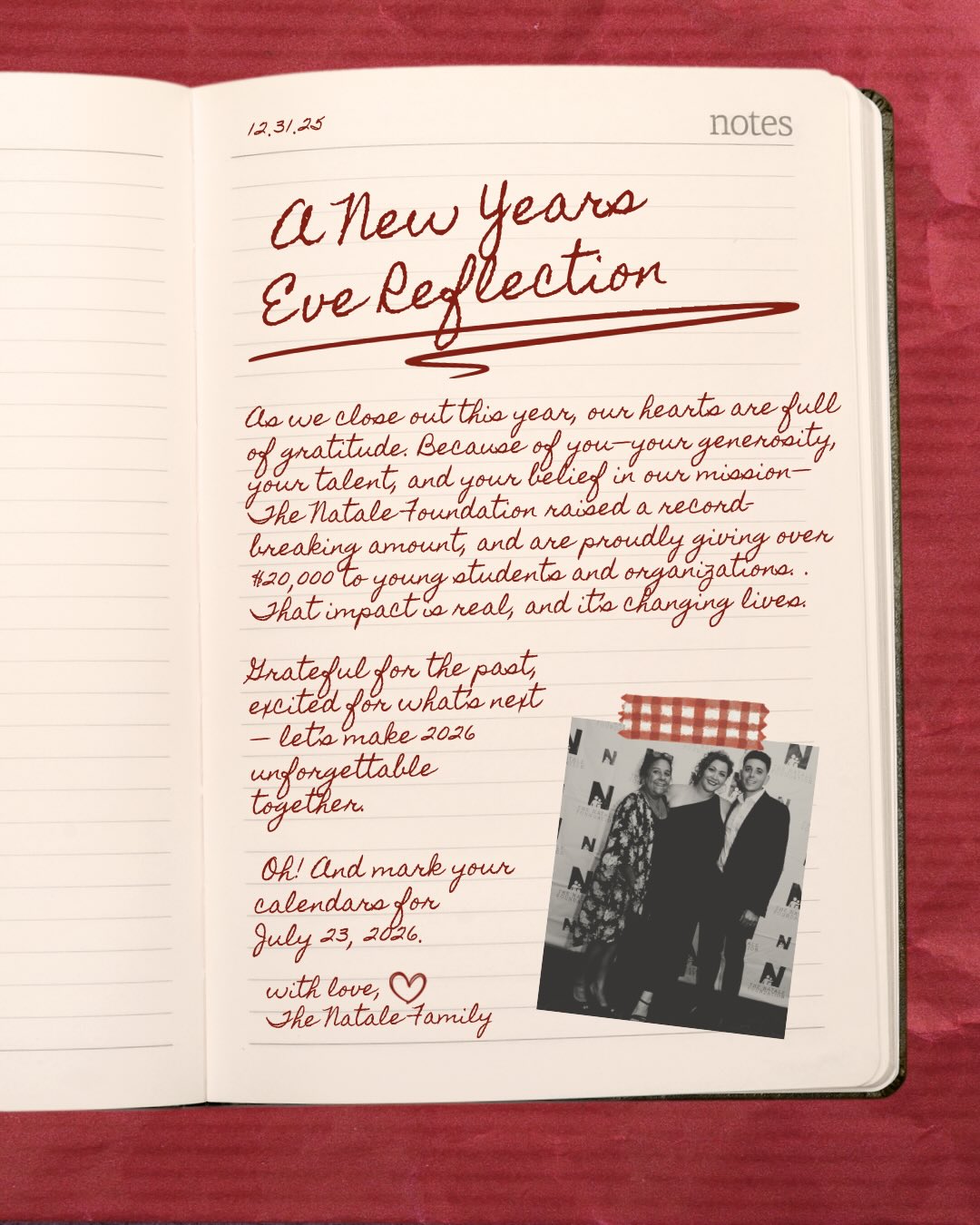 We truly could not have done this without the incredible support of our family and friends, both longtime and new, who showed up, gave back, and shared their gifts so selflessly. Every note played, every dollar given, and every word of encouragement helped make this year unforgettable.
Thank you for continuing to honor my father’s memory through your ongoing support and commitment to young students. His legacy lives on because of you. The numbers speak for themselves.
$8000 in Bold Scholarships
$4000 NJCU Scholarship
$3500 Bloomingdale Butler Youth Club
$1500 Butler High School Music Scholarship
$1500 Butler High School Athletic Scholarship
$1200 St Jude’s Music Gives
$800 The Artists Avenue
As we step into the new year, we wish you health, joy, and inspiration—and we hope you will save the date for our 7th Annual Commitment to Excellence Concert on July 23, 2026, where we look forward to making an even greater impact together.
With deepest thanks and best wishes for the year ahead. 🤍