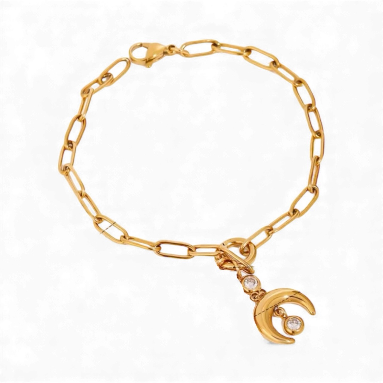 Coated Real Gold Plated Moon 316 Stainless Steel Bracelets