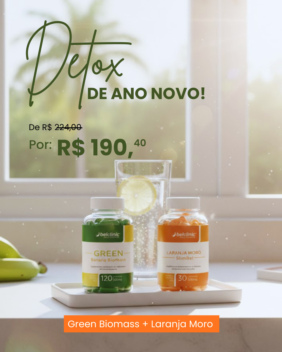 Detox de Ano Novo para virar o ciclo com mais leveza e equilíbrio ✨🍃
O combo Green Biomass + Laranja Moro foi pensado para quem quer começar o ano cuidando do corpo de forma estratégica, natural e eficiente. Menos excesso, mais bem-estar e constância nos resultados.
Garanta essa condição especial por tempo limitado.
Link na bio 🔗