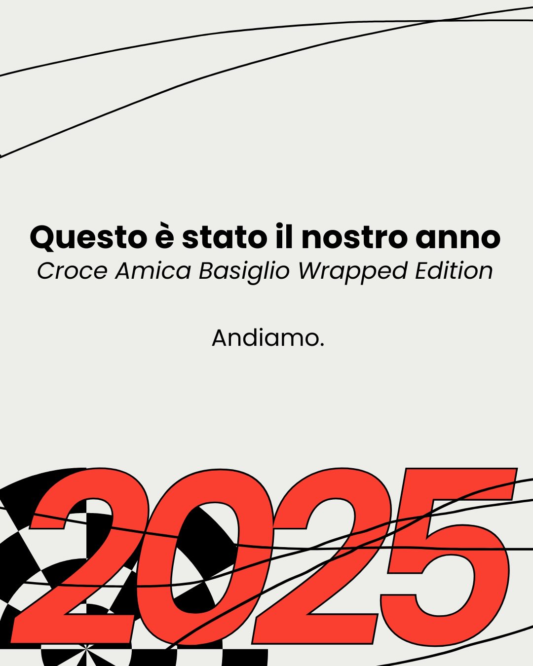 Abbiamo preso ispirazione dal Wrapped più famoso per chiudere insieme il 2025 🚑
Questo è stato un anno speciale per Croce Amica Basiglio: 35 anni dalla fondazione, tanti obiettivi raggiunti e tanti nuovi traguardi che ci aspettano nel 2026.
Un ringraziamento speciale va a chi c’è stato ogni giorno: volontari, dipendenti, ragazzi del servizio civile
e a tutti coloro che ci sostengono quotidianamente 🧡
Tutto questo ci rende parte di qualcosa di più grande.
#2025recap #croceamicabasiglio #wrapped