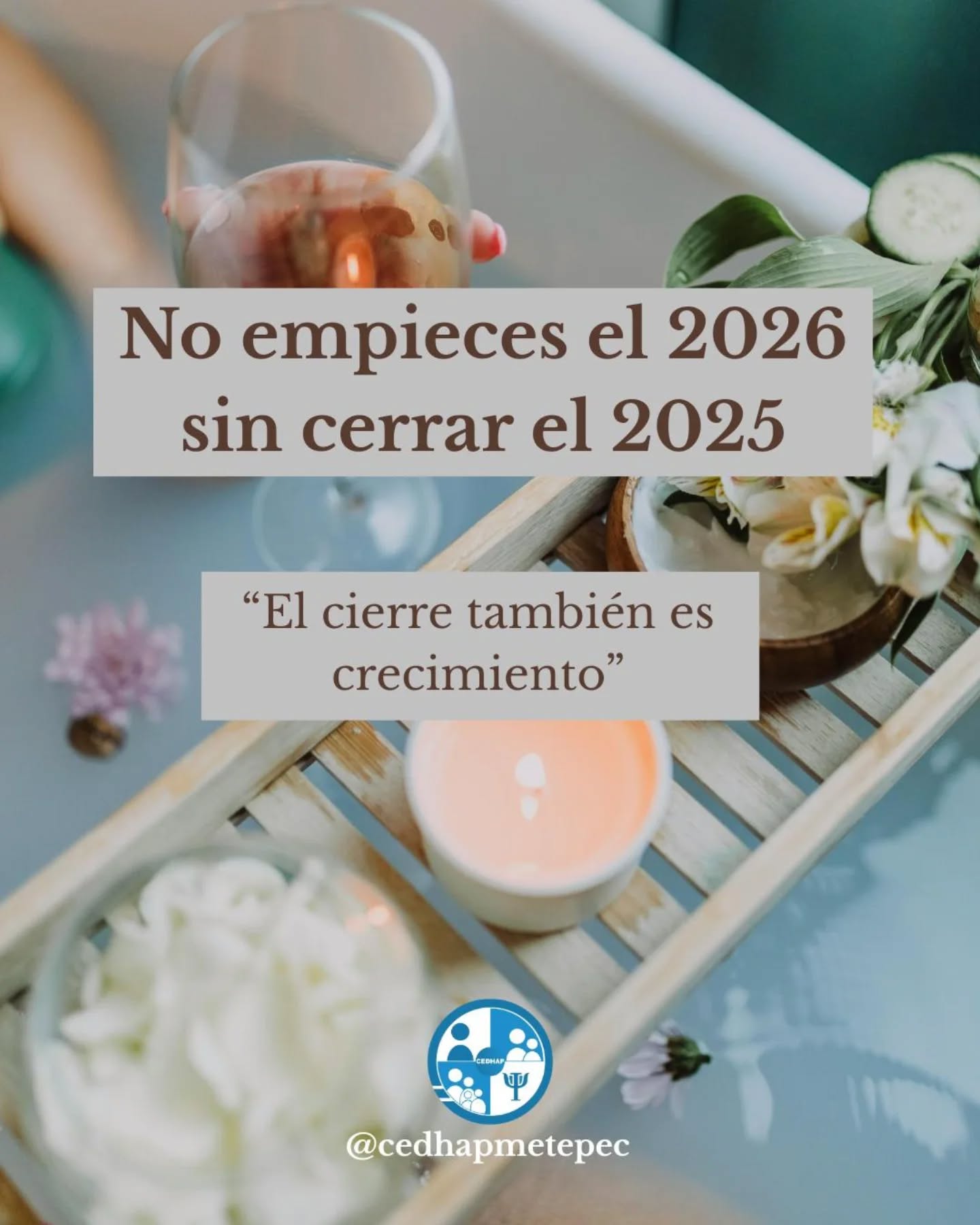 El cierre emocional no es debilidad, es salud mental.
Antes de ponerte nuevas metas, date permiso de:
✨ Reconocer lo vivido
✨ Soltar lo que dolió
✨ Resignificar tus aprendizajes
✨ Elegir cómo quieres avanzar
Cerrar ciclos con conciencia también es una forma de amor propio.
Y si sientes que hacerlo solo/a se vuelve pesado, no tienes que hacerlo sin apoyo.
📅 Agenda tu sesión de terapia y acompaña tu proceso con un espacio seguro y profesional.
En CEDHAP estamos para ayudarte a cerrar y empezar con mayor paz.
#cierreemocional #Cedhap #findeaño #perdon #sanar