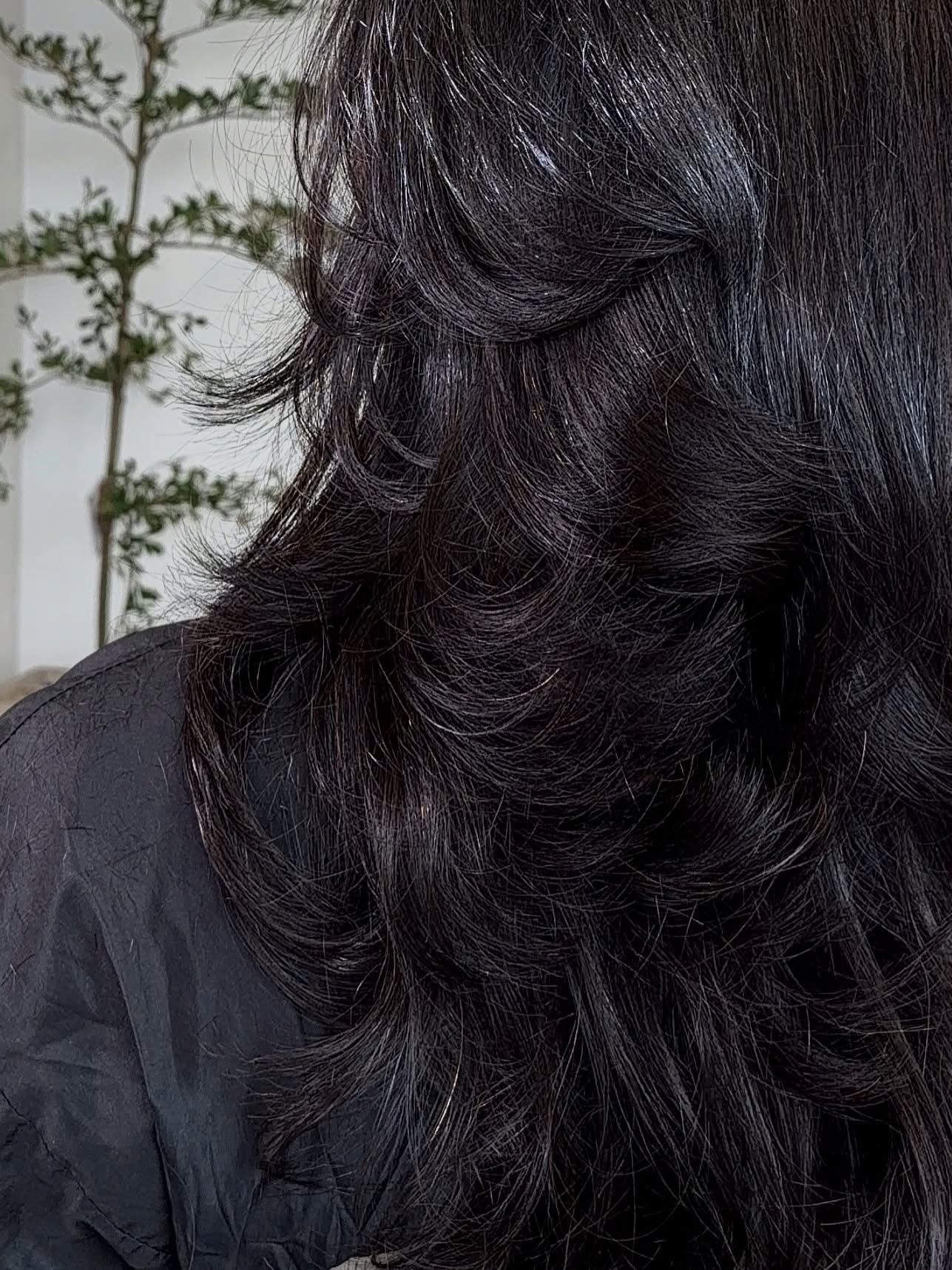 Quick weave install middle part layered and curled #quickweavehouston