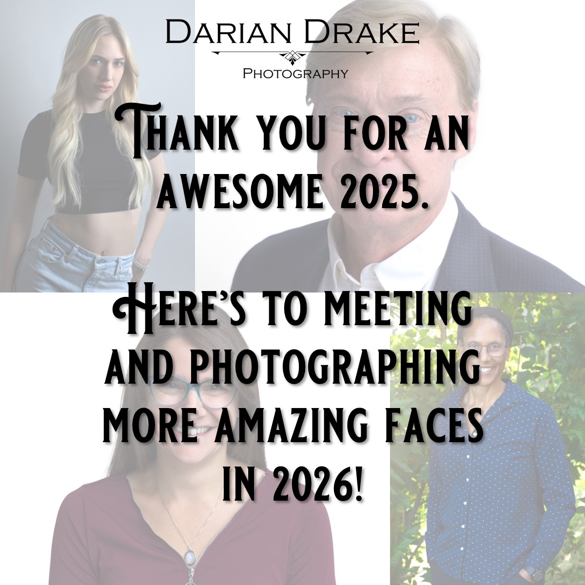 Thank you to everyone who supported and trusted my photography business throughout 2025. This year was full of meaningful moments, big milestones, and real stories, and I’m grateful to have been there to capture them. Every shoot, conversation, and referral reminded me how much I value the people behind the photos.
Your support pushed me to sharpen my craft, take on new challenges, and continue growing as a photographer. Whether we worked together once or many times, you played a part in making this year a strong one, and I don’t take that lightly.
Looking ahead to 2026, I’m excited and motivated for what’s next. I’m looking forward to meeting new people working with familiar faces again, and continuing create great new content. Thanks for being part of the journey—here’s to new opportunities, new connections, and another great year ahead.
📍 Serving Peterborough, Toronto, and across Ontario
www.dariandrakephotography.ca
#PortraitArtist #ModelPhotography #Headshots #PhotographyStudio #VisualStorytelling #Peterborough #PeterboroughOntario #PeterboroughON #PeterboroughPhotographer #PeterboroughBusiness
#SupportLocalPeterborough #Toronto
#TorontoOntario
#TorontoON
#TorontoPhotographer
#TorontoBusiness
#TorontoCreatives
#TorontoSmallBusiness #Ontario
#OntarioPhotographer
#OntarioPhotography
#OntarioBusiness
#OntarioCreatives
#MadeInOntario
#SupportLocalOntario