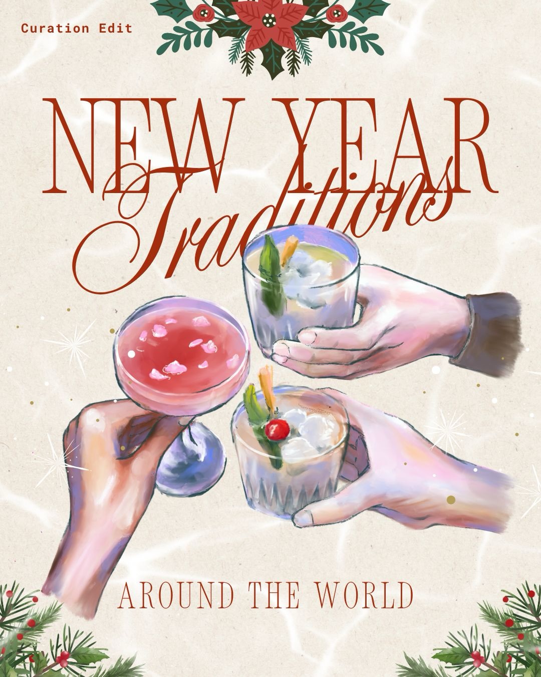 New Year rituals from around the world remind us that hope is rarely abstract.
It’s worn, eaten, written, broken, opened, lit.
Different cultures.
The same instinct.
To begin again gently.
Save this for later.
Which ritual speaks to you most?
#CurationEdit
#NewYearRituals
#CulturalTraditions
#SlowLiving
#IntentionalLiving