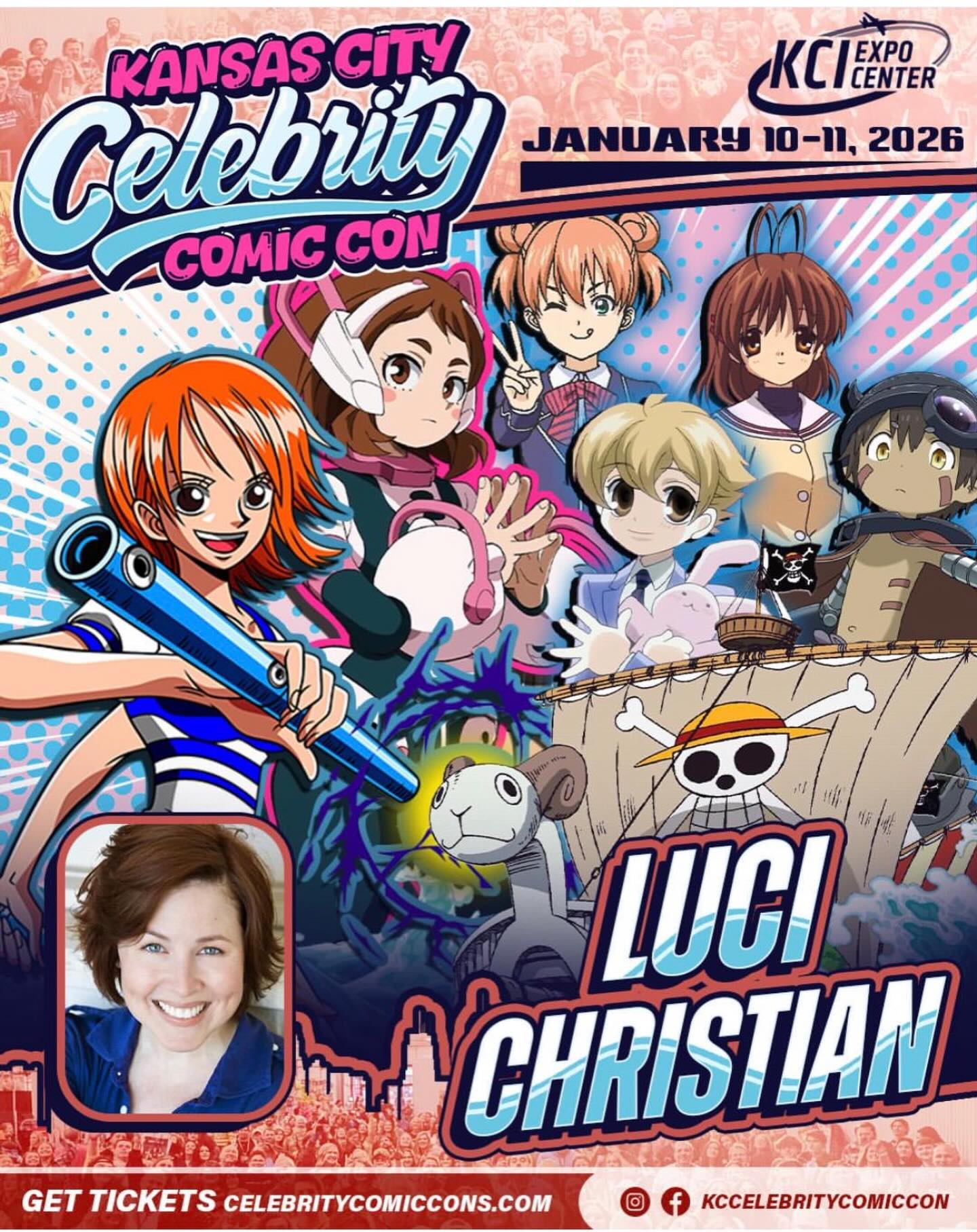 Y’all! Come say hi @kccelebritycomiccon in a couple of weeks! ❤️ #anime #myheroacademia #onepiece #ouranhighschoolhostclub #souleater