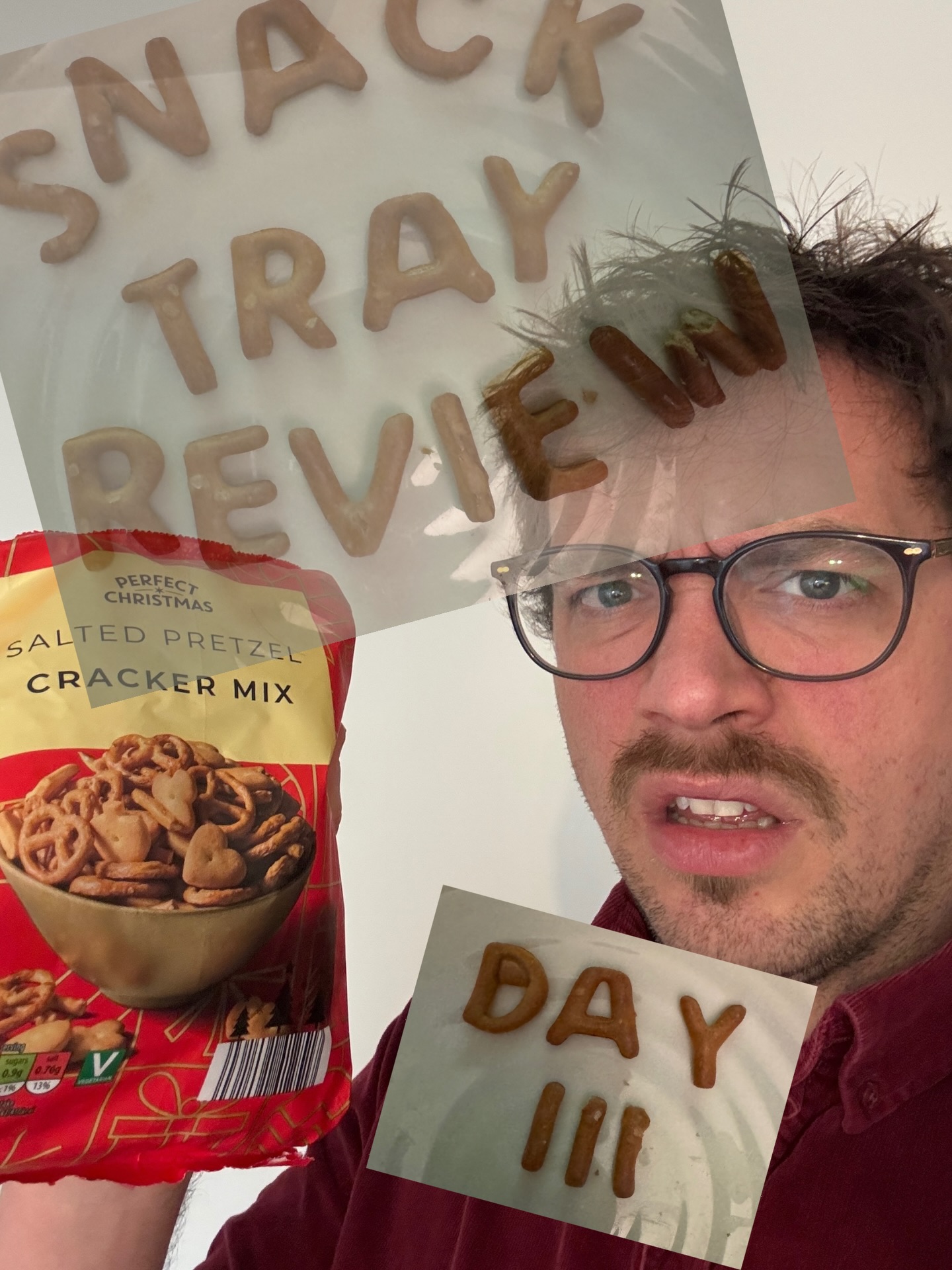 SNACK TRAY REVIEW
DAY 3 ALDI
salted pretzel cracker mix
We find ourselves at the mid-point of the review run, and we might be at the trough. A bleak midwinter calls, with a bitter wind filled with broken promises and even more broken crackers.
First off, let’s address the elephant in the room, this isn’t in a tray. An immediate red flag flapping in the snacking wind. Last year I’m pretty sure snakrite, Aldi’s usual snack maker, did a decent tray mix of crackers a plenty and pretzels a shapely. With the exception of 2020 where famously they recalled them due to an incident with presticides, I’ve always held that noble tray high amongst the best of the savoury kin. Alas, it wasn’t to be found this year, instead all I could find was the ‘perfect Christmas’ mix. Perfect? Put it in a tray you animal.
1. Pretzel crown - good, honest, the king of the tray. And it’s a good pretzel, a fair seasoning and a fine snap, the least you could hope for as you dredge up the assortment of very similar but different tasting shapes.
2. Pretzel stick - brace yourself, remember pretzels? There back, in stick form! As if focussed grouped by a bunch of dogs, the stick shape actually in my eyes is a superior flavour experience, but does lack the pizzazz of a regular pretzel
3. Heart shaped crackers - my daughter was very excited for these. As the photo will show, it’s not enough for Aldi to disappoint us with a lack of tray, but the smooth hearts on the front of the pack is actually scalloped. Be still my scalloped heart. It doesn’t make a huge difference, but does show a lack of care for the beloved festive mix. The cracker itself is nothing special, which for the lack of varieties feels like they had to put more effort into a bad job
4. Other weird cracker shapes - no idea who these are for, maybe biblically accurate angels? The scalloping makes it hard to tell, there’s not discernible theme, they’re not fun, and the crackers also tasty lousy.
Variety - 2/5
Flavour - 3/5
Shapes - 4/5
Munching - 3/5
Total - 12/20
Boooooo! Send three ghosts to the perfect Christmas pretzel and cracker designers now!
#snacktrayreview #snacktray #festivefeasting #threeghosts