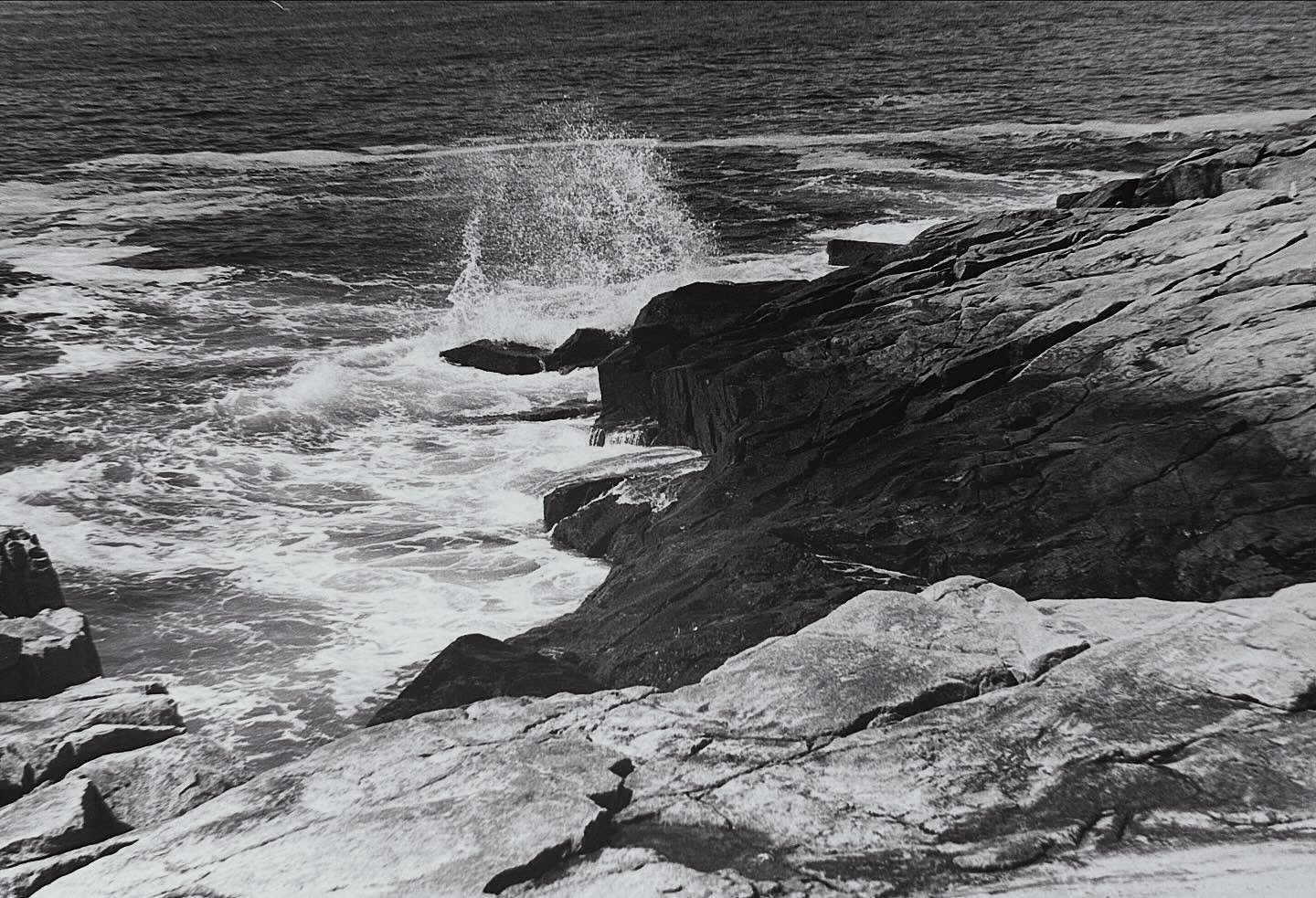 Recent darkroom print of Maine #maine #janecampart #gelatinsilverprint #analogphotography #atlanticocean